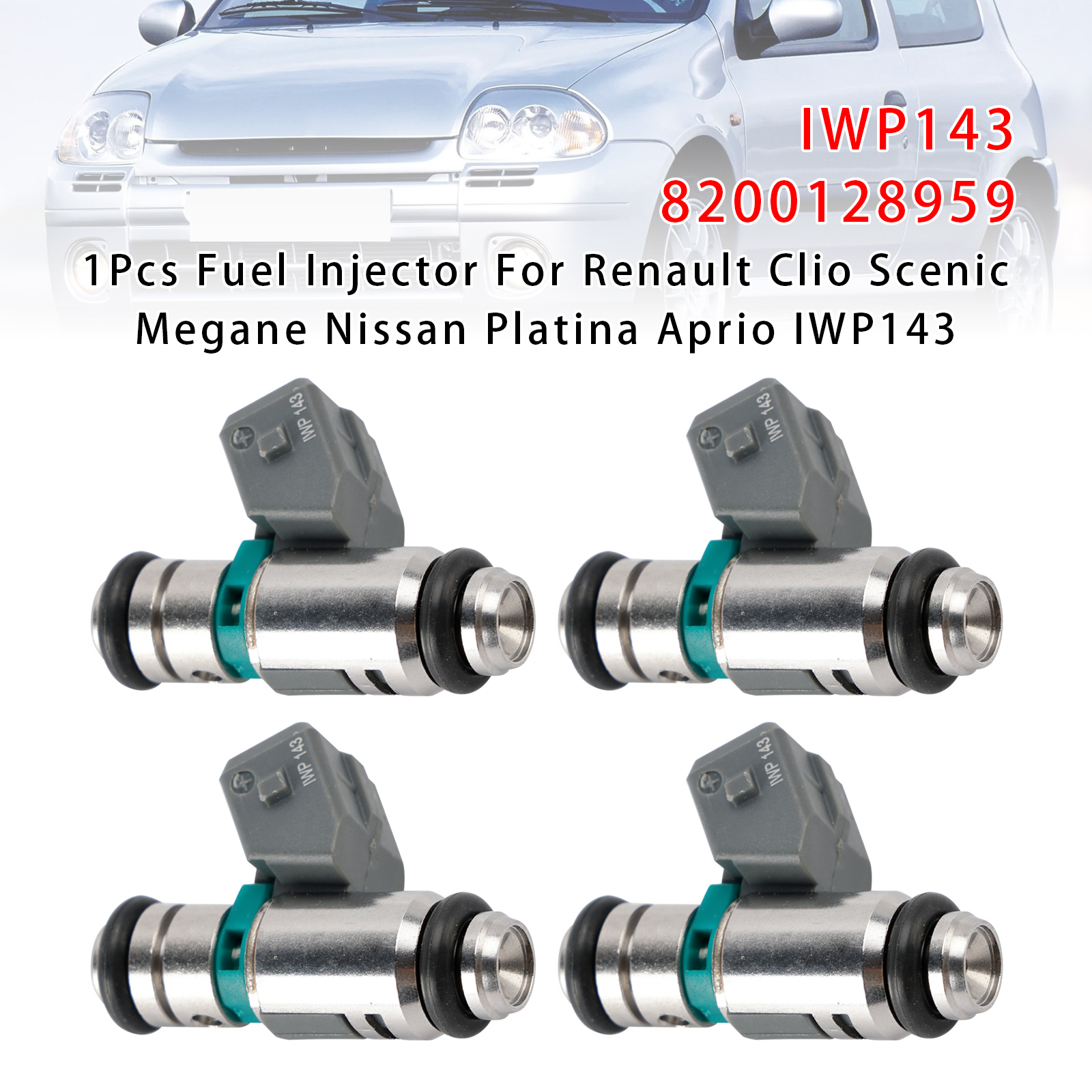 1999-2003 Renault Megane I 4Pcs Fuel Injector 8200128959 Generic