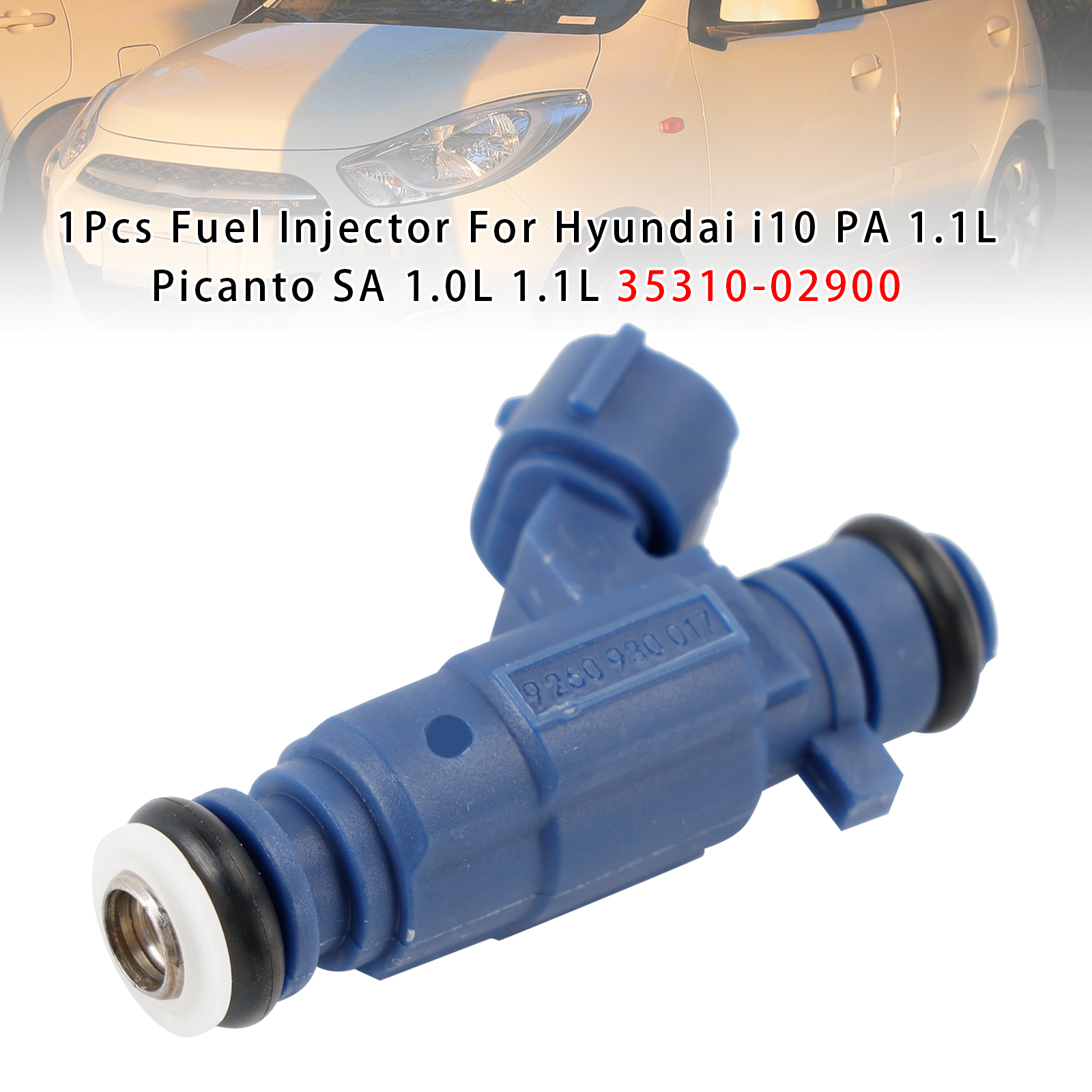 2004-2011 KIA Picanto SA 1Pcs Fuel Injector 35310-02900 Generic