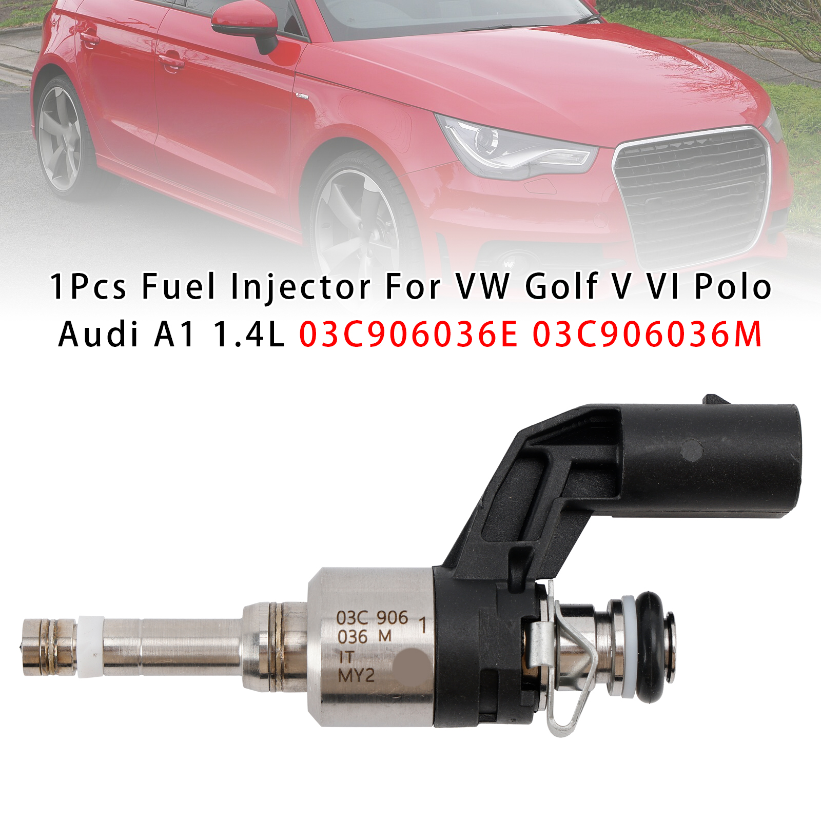 2007-2015 Seat Alhambra Altea Ibiza Toledo 1Pcs Fuel Injector 03C906036E 03C906036M Generic