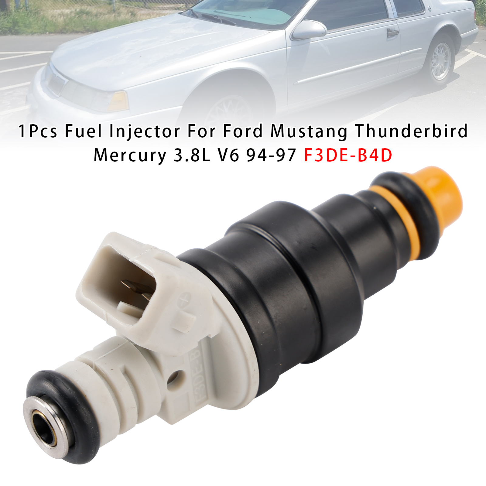 1994-1996 Ford Mustang 3.8L V6 1Pcs Fuel Injector F3DE-B4D Generic