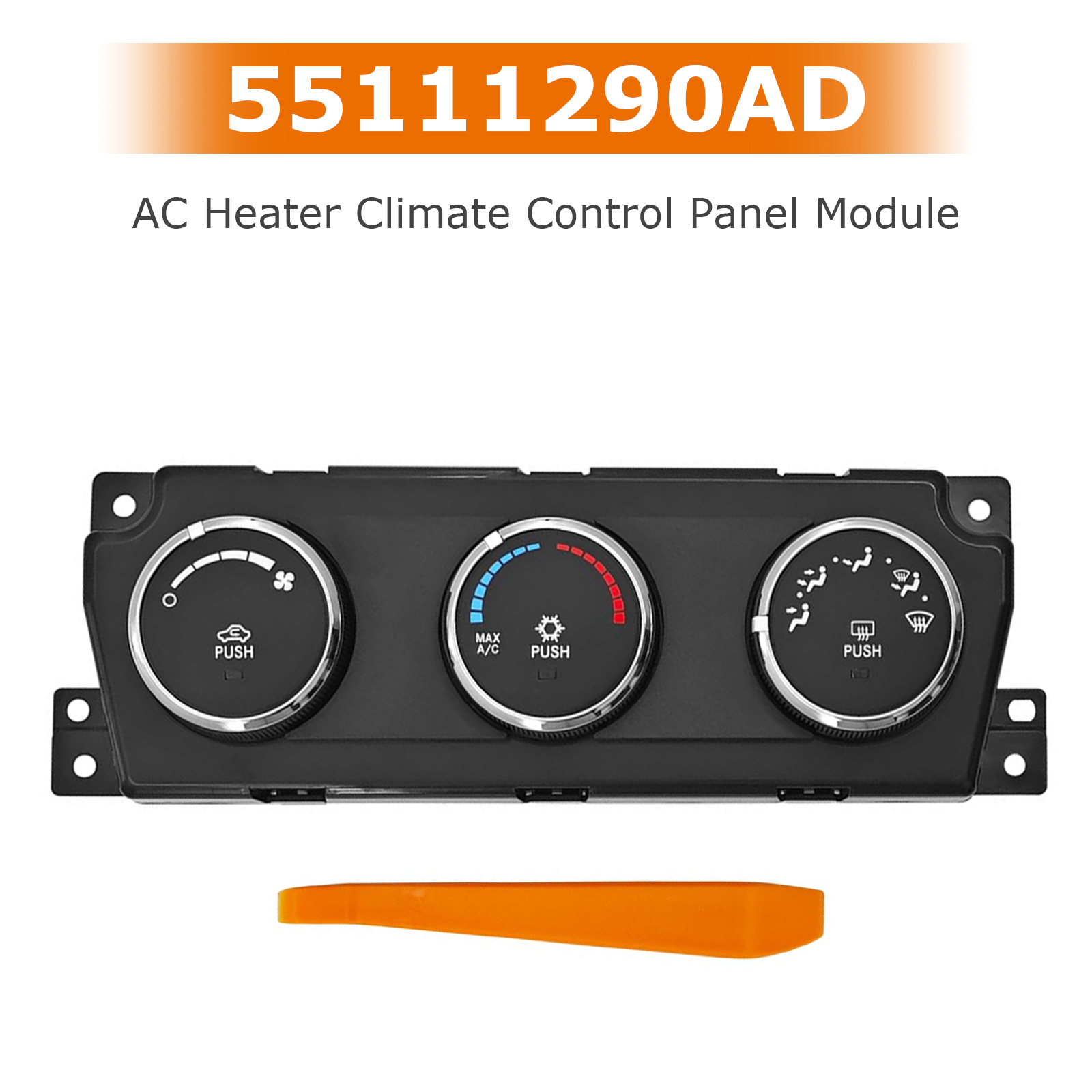 2011-2012 Ram 2500 3500 AC Heater Climate Control Panel Module 55111290AD Generic