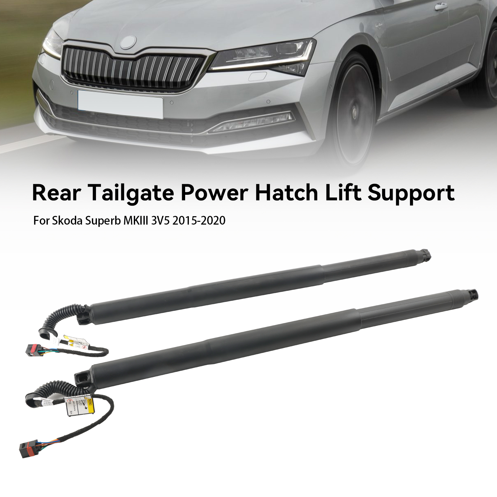 2015-2020 Skoda Superb MKIII 3V5 2* Rear Tailgate Lift Support 3V9827851B Black Generic