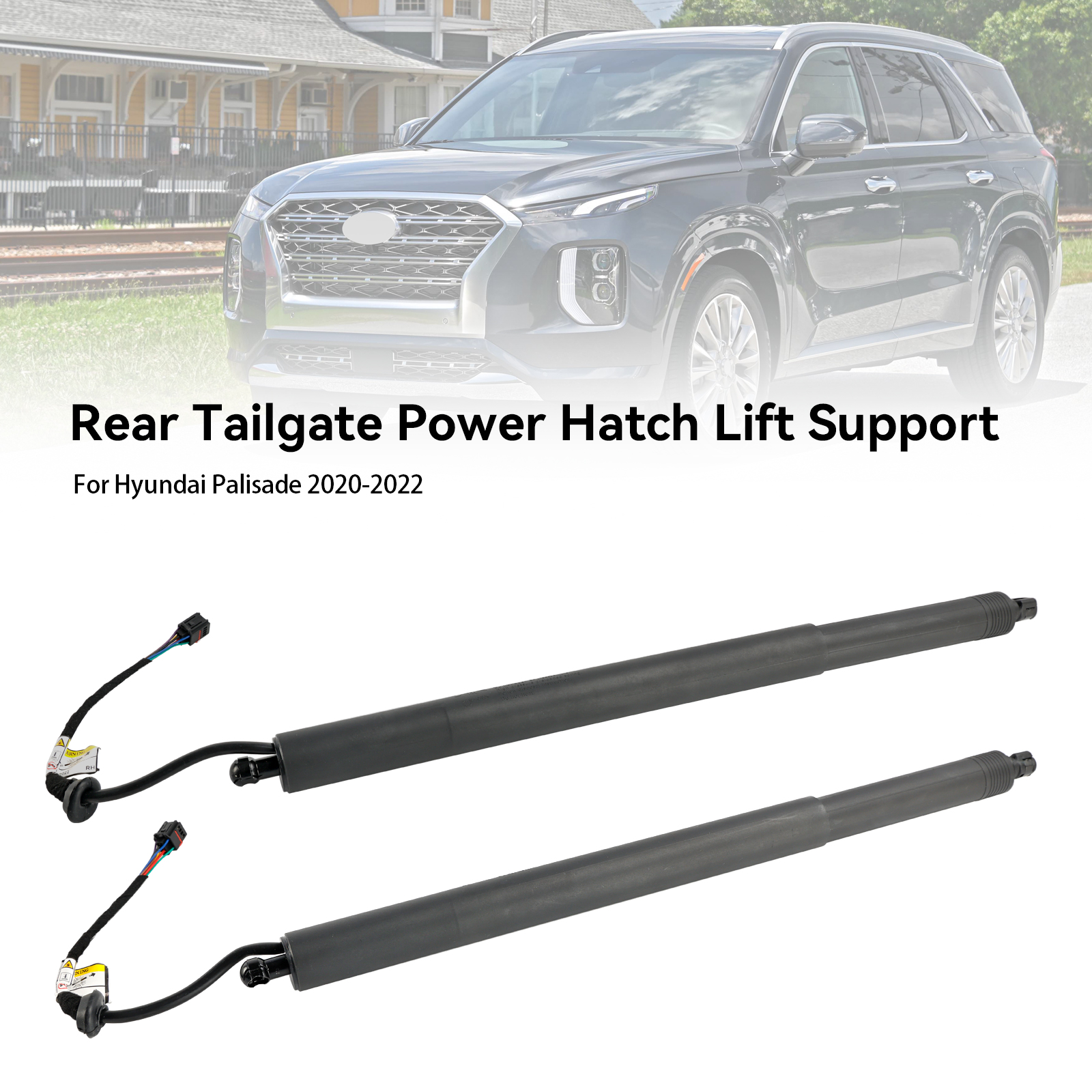 2020-2022 Hyundai Palisade 2* Rear Tailgate Lift Support 81831-S8100 Black Generic