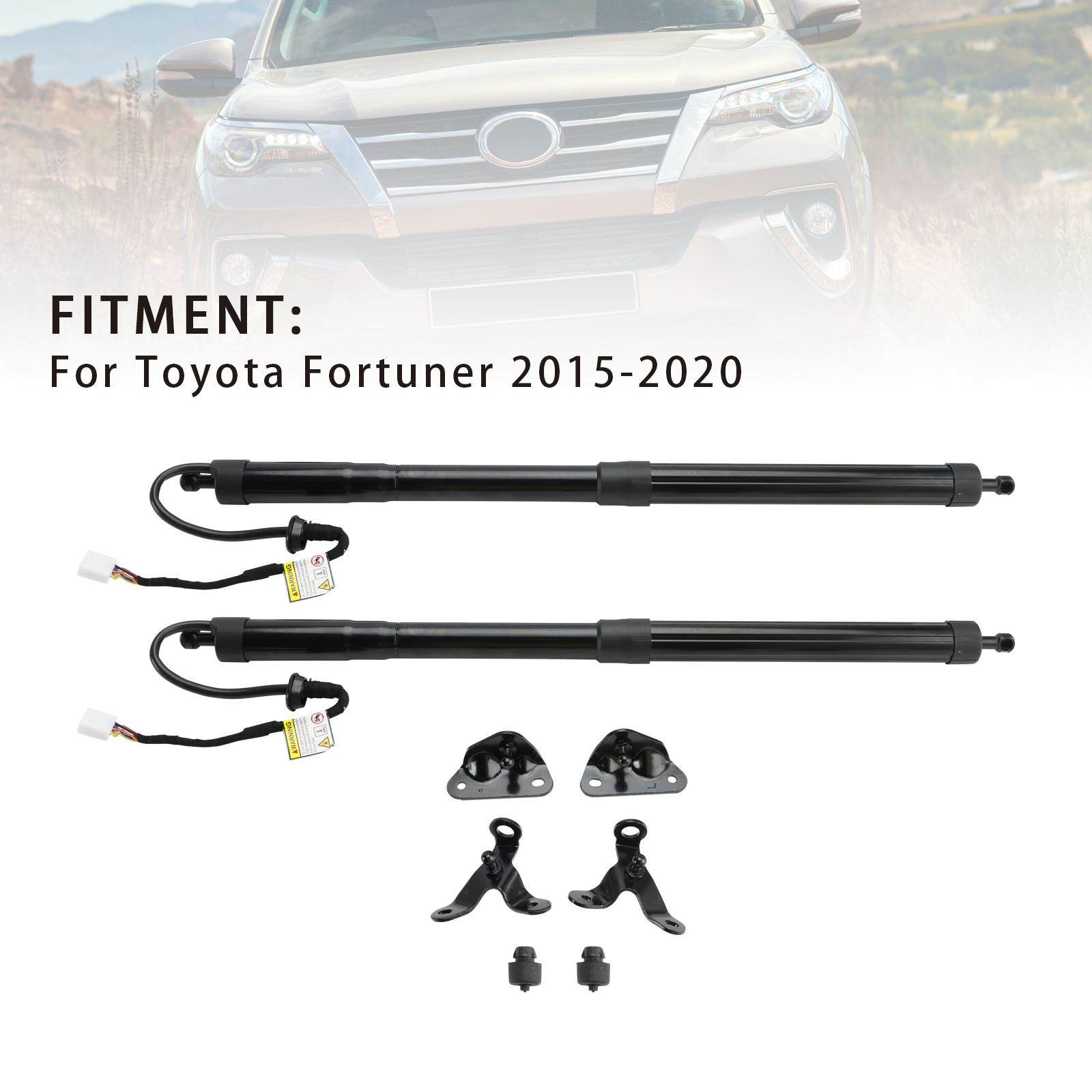 2015-2020 Toyota Fortuner 2* Rear Tailgate Lift Support 68910-71030 68920-71030 Black Generic