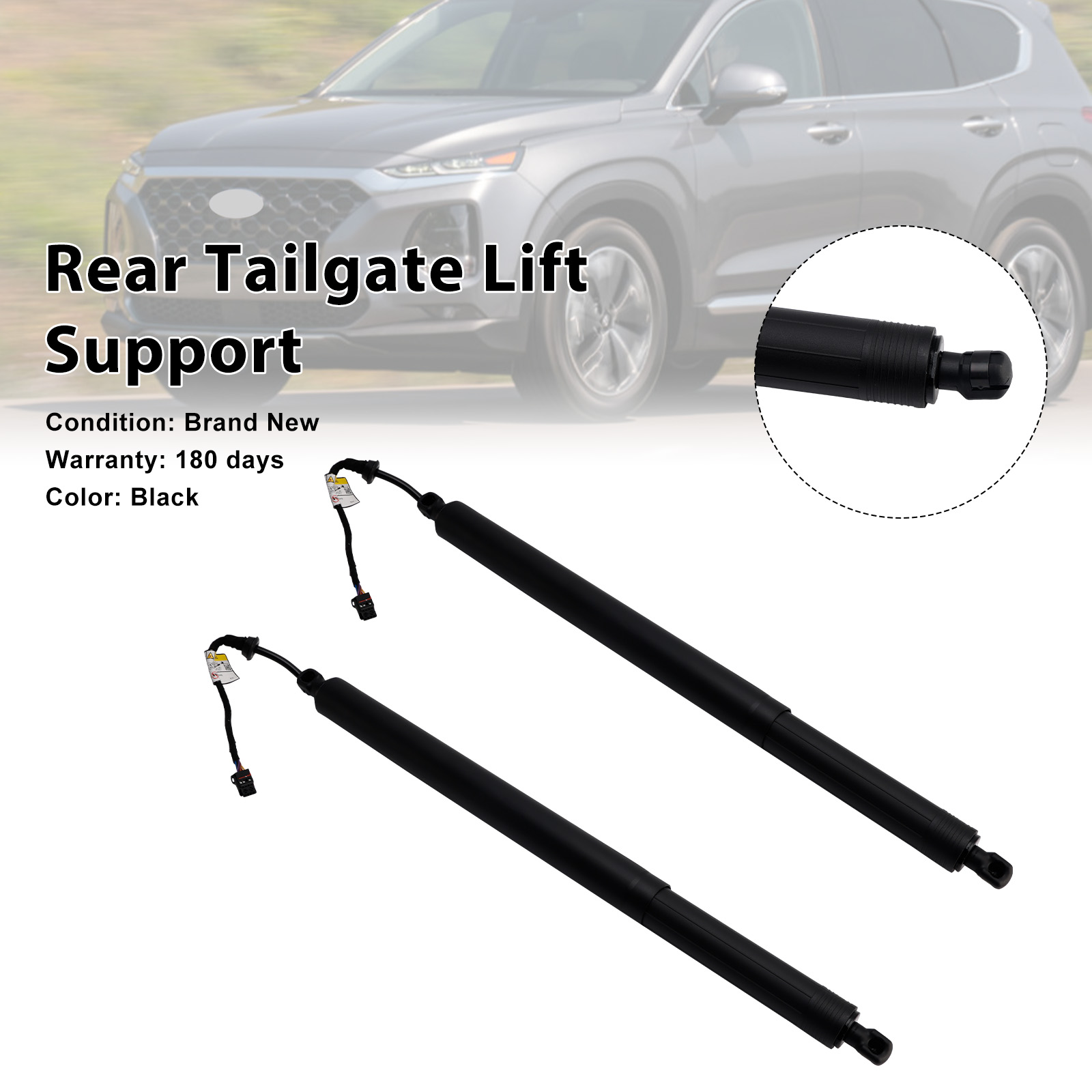 2019-2020 Hyundai Santa Fe 2.0L /2.4L 2* Rear Tailgate Lift Support 81831-S1100 Black Generic