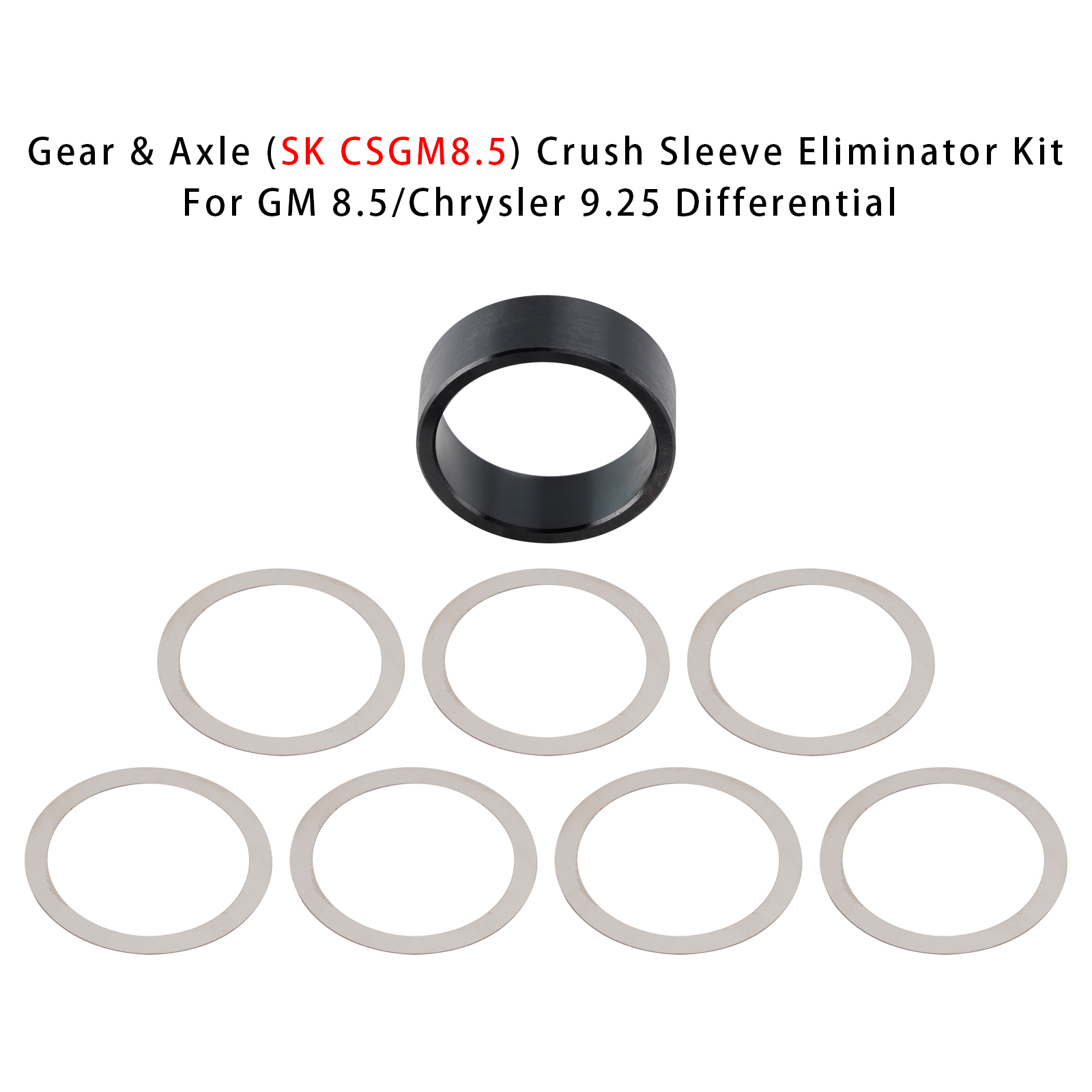Gear & Axle (SK CSGM8.5) Crush Sleeve Eliminator Kit For GM 8.5/Chrysler 9.25 Differential