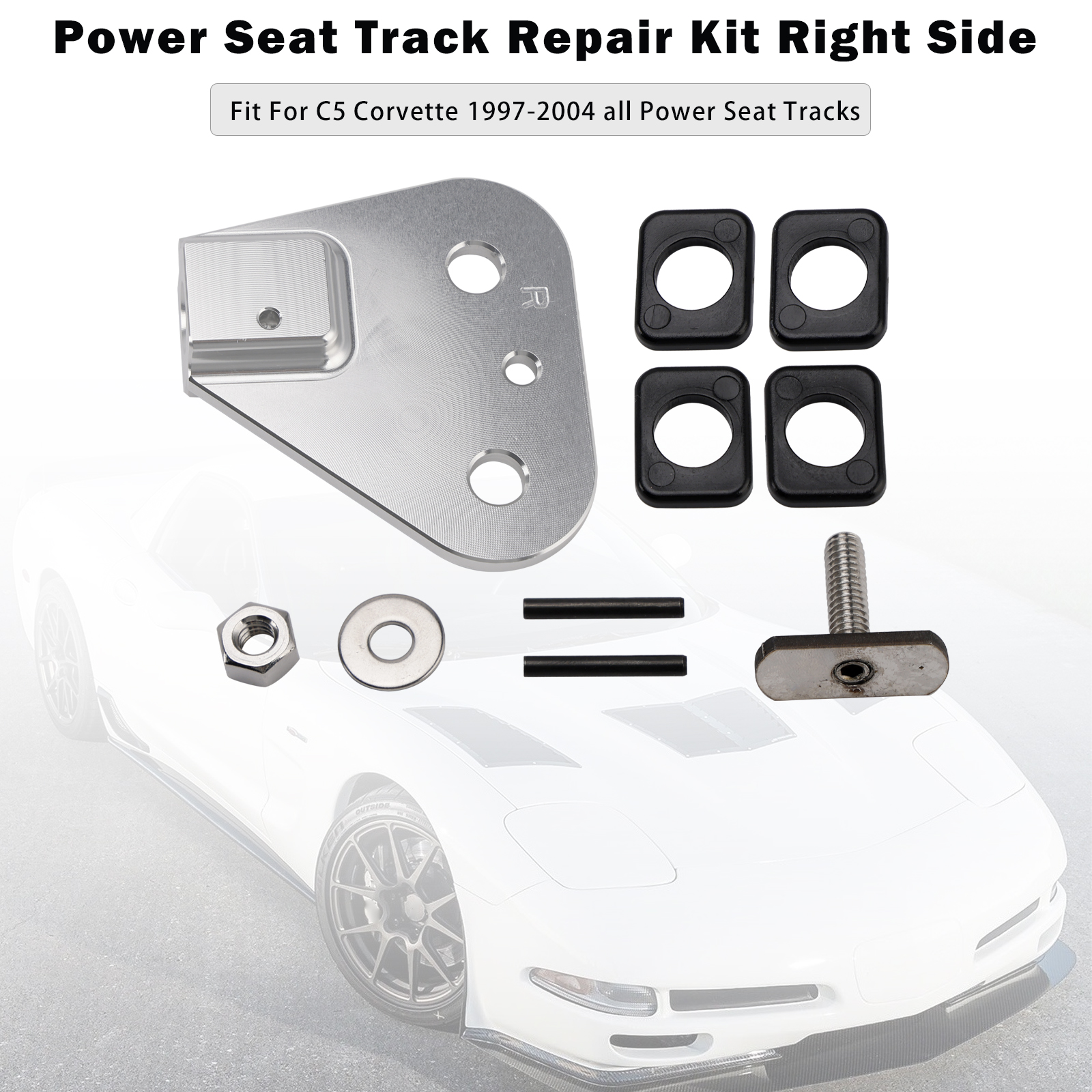 1997-2004 Chevy Corvette C5 Power Seat Track Repair Kit Right Side Generic