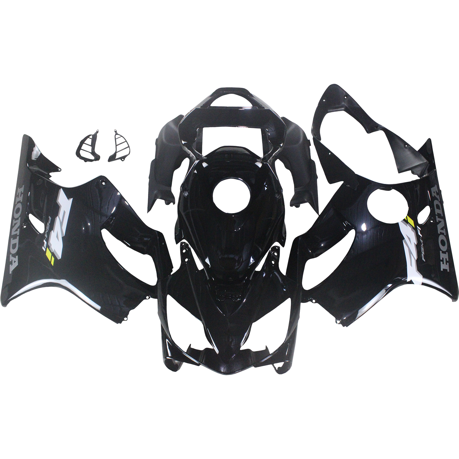 2001-2003 Honda CBR 600 F4i Amotopart Fairings Black F4i Racing Customs Fairing