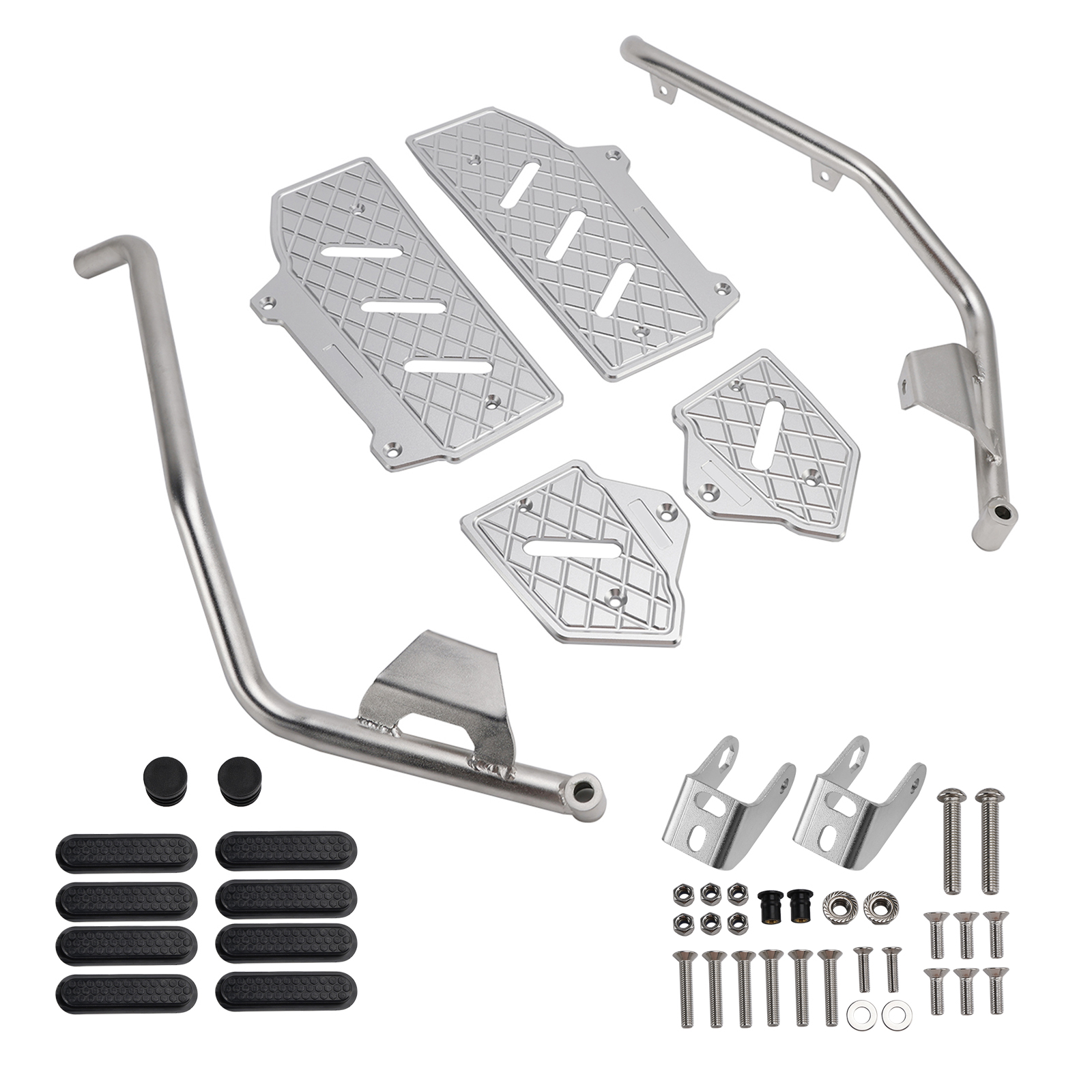 2022-2025 HONDA ADV350 Lower Engine Guard Frame Crash Bar Steel Silver Generic