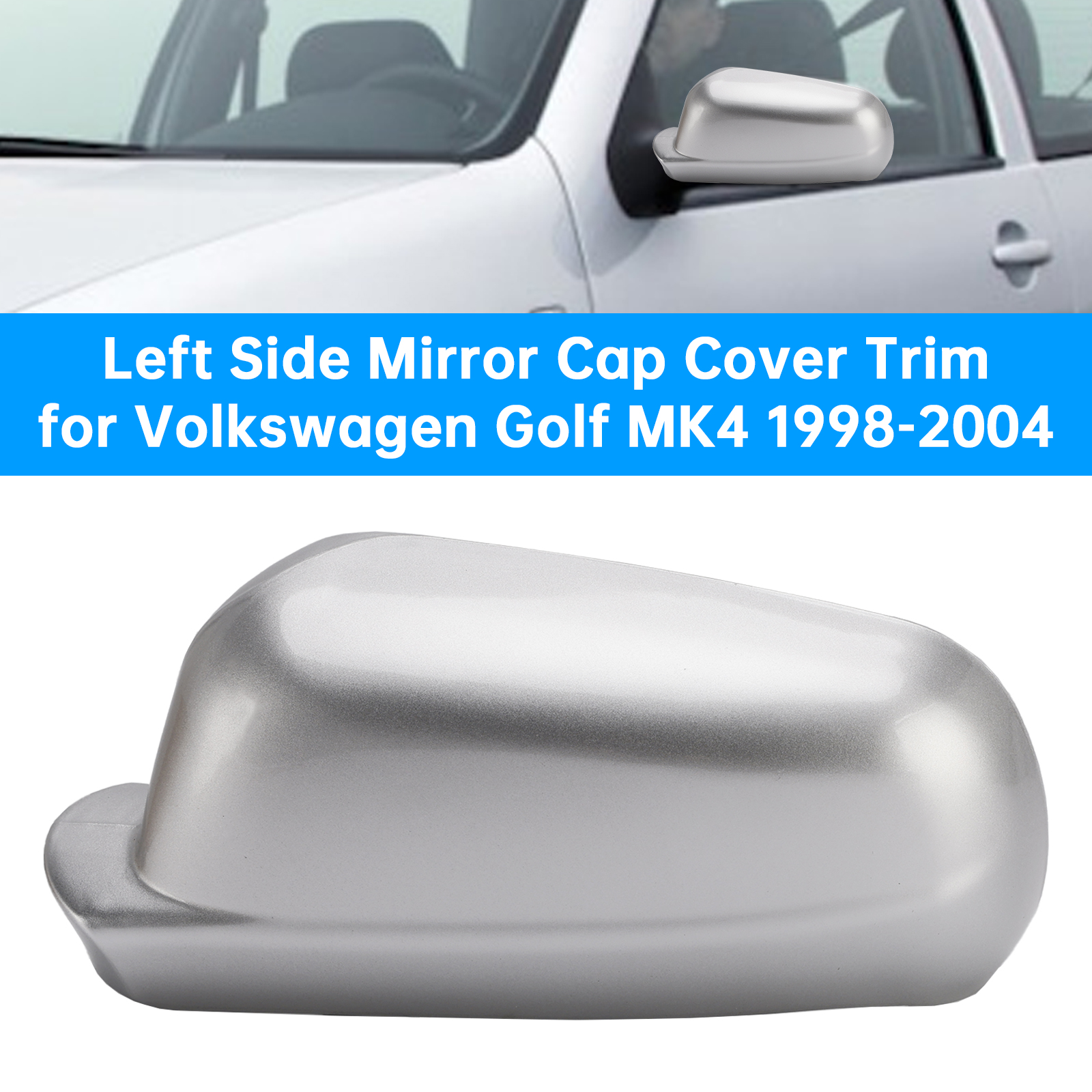 1998-2004 Volkswagen Golf MK4 Left Mirror Cap Cover Trim Accessories Generic