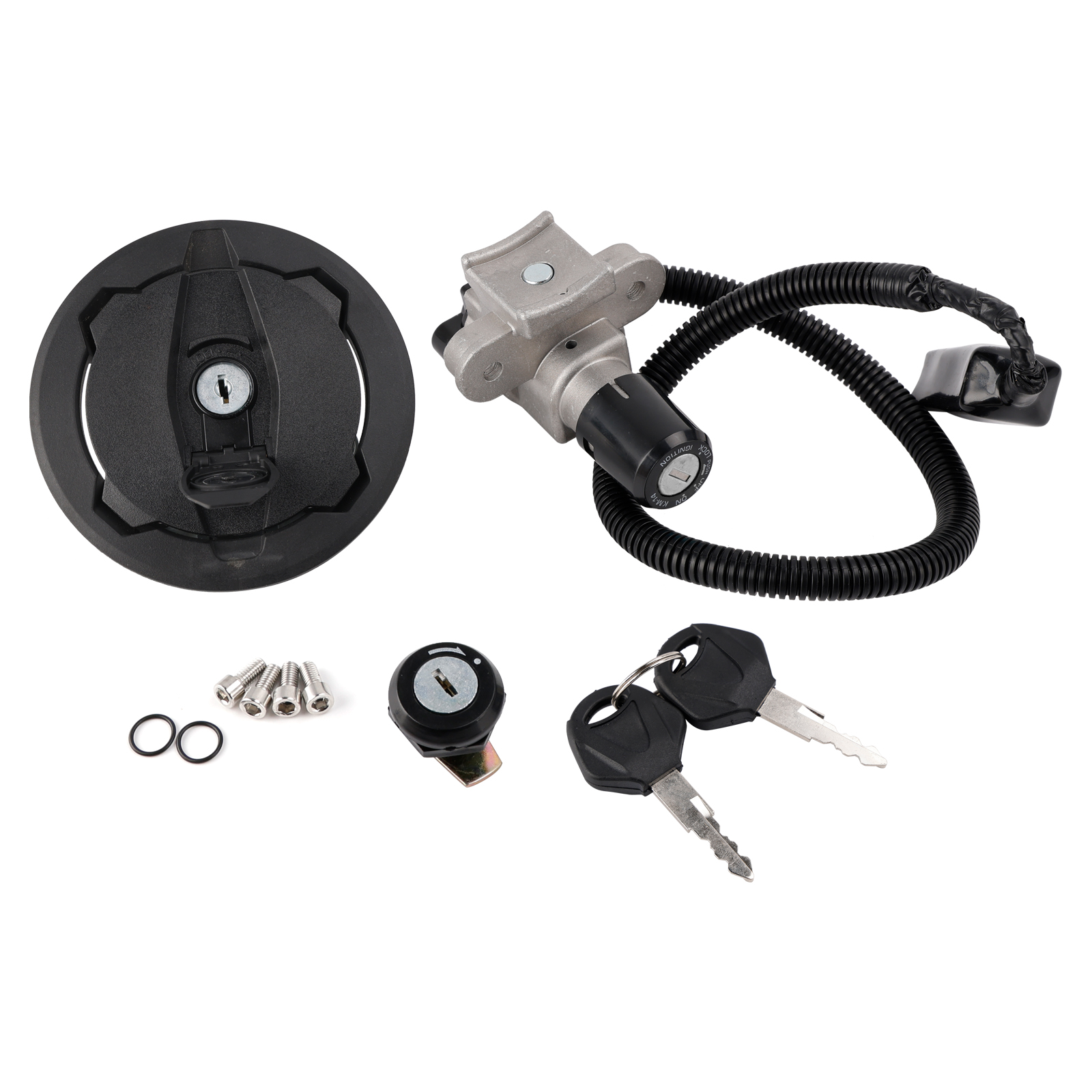 2020-2025 Kawasaki KLX230 Ignition Switch Lock Set, Gas cap, Seat Lock, with Keys 27005-5183 Generic