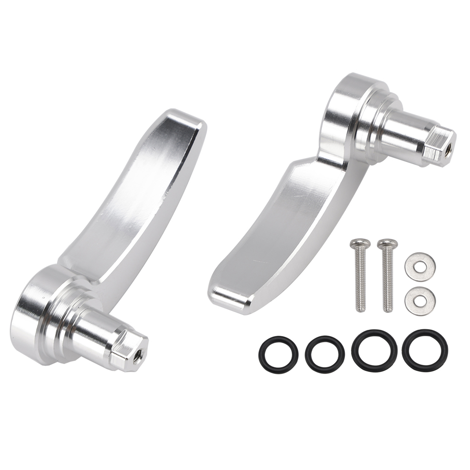 2014-2024 Touring Street Electra Glide Side Saddlebag Lid Lifters Lever Latch Silver Generic