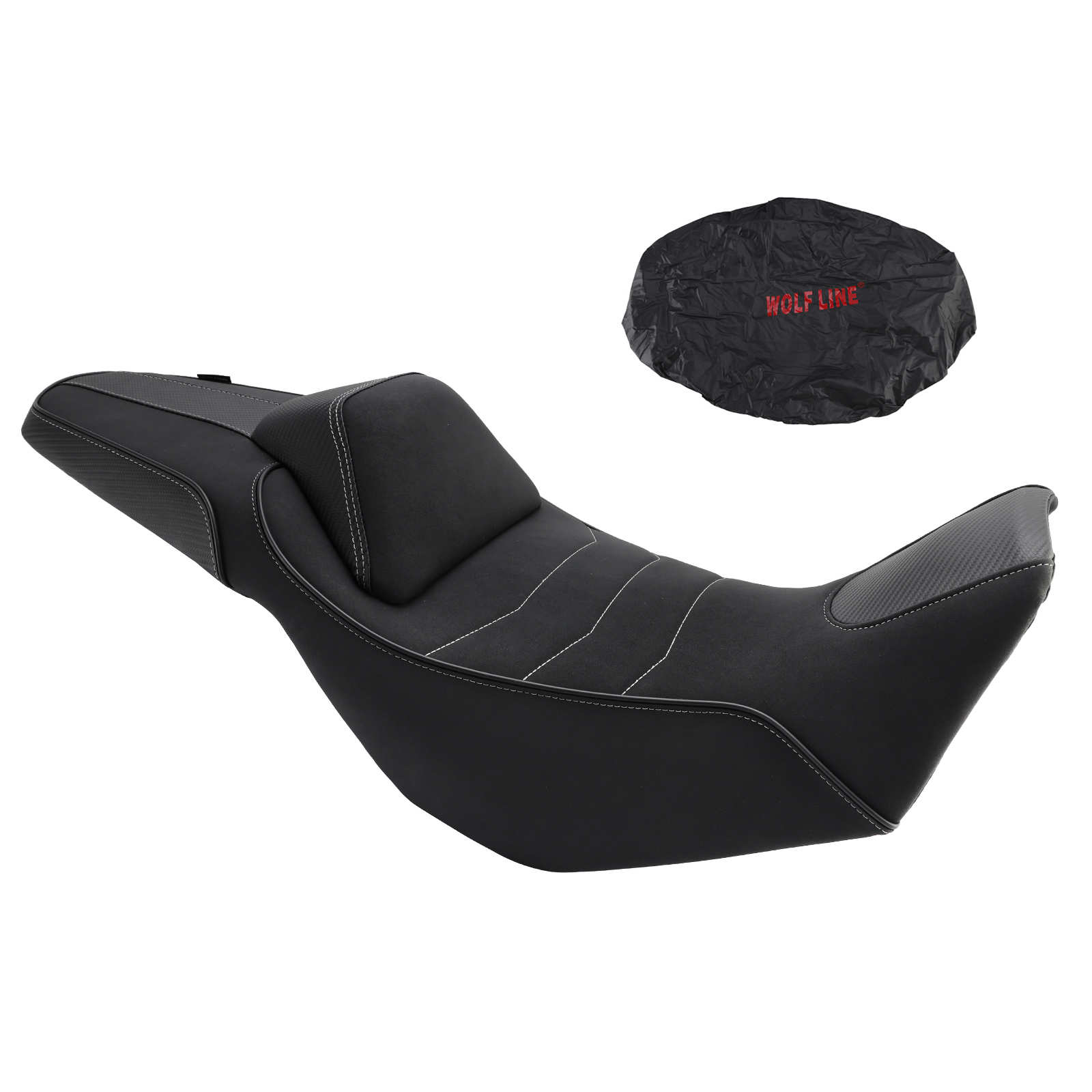 2024-2025 Honda Nx400 Nx500 Rider Passenger Seat Front Rear Cushion Black 15mm higher Generic