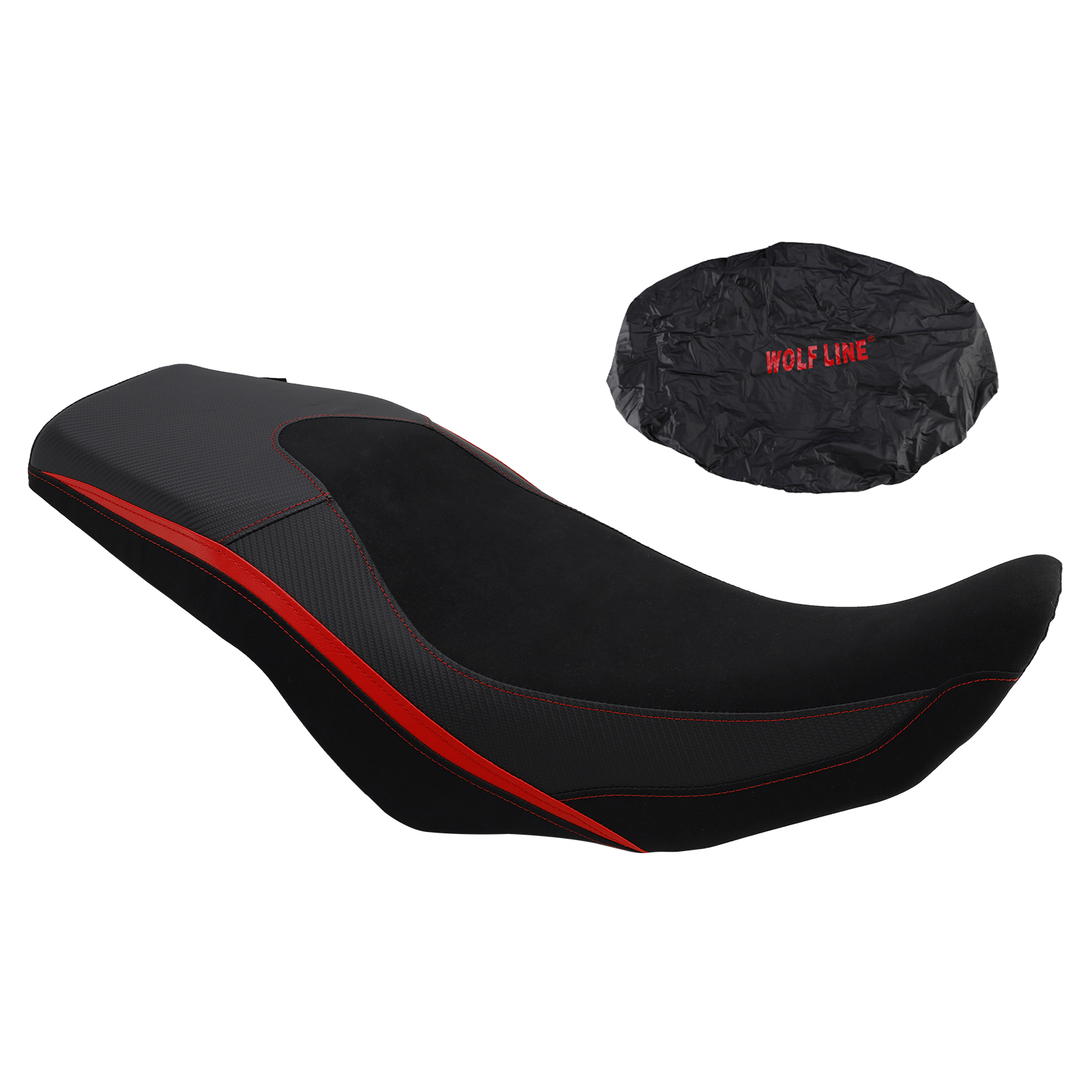 2024-2025 SUZUKI V-Strom800 DL800 Rider Passenger Seat Front Rear Cushion Red Generic