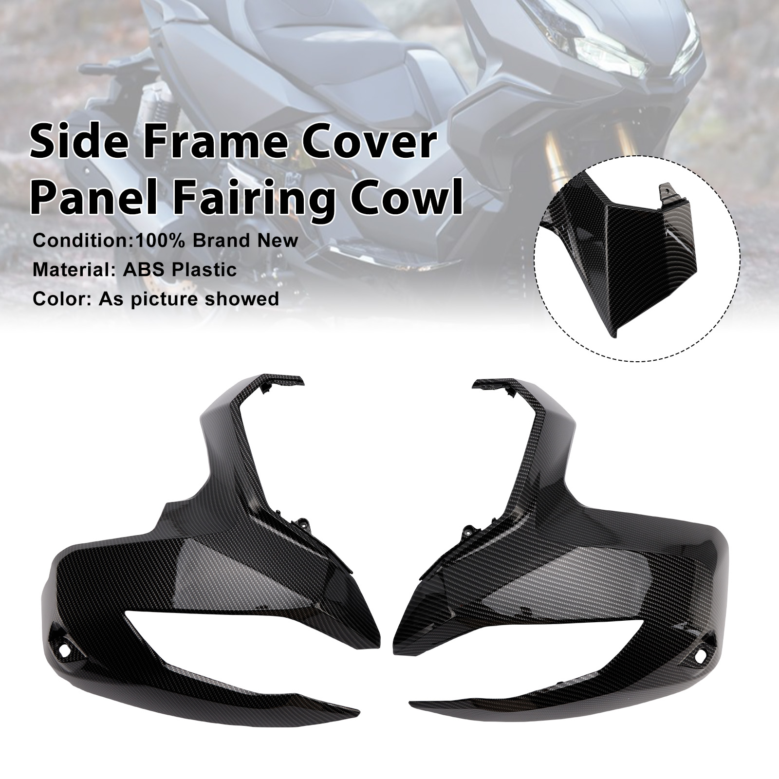 2022-2025 Honda ADV350 Side Frame Cover Panel Fairing Cowl Carbon Generic