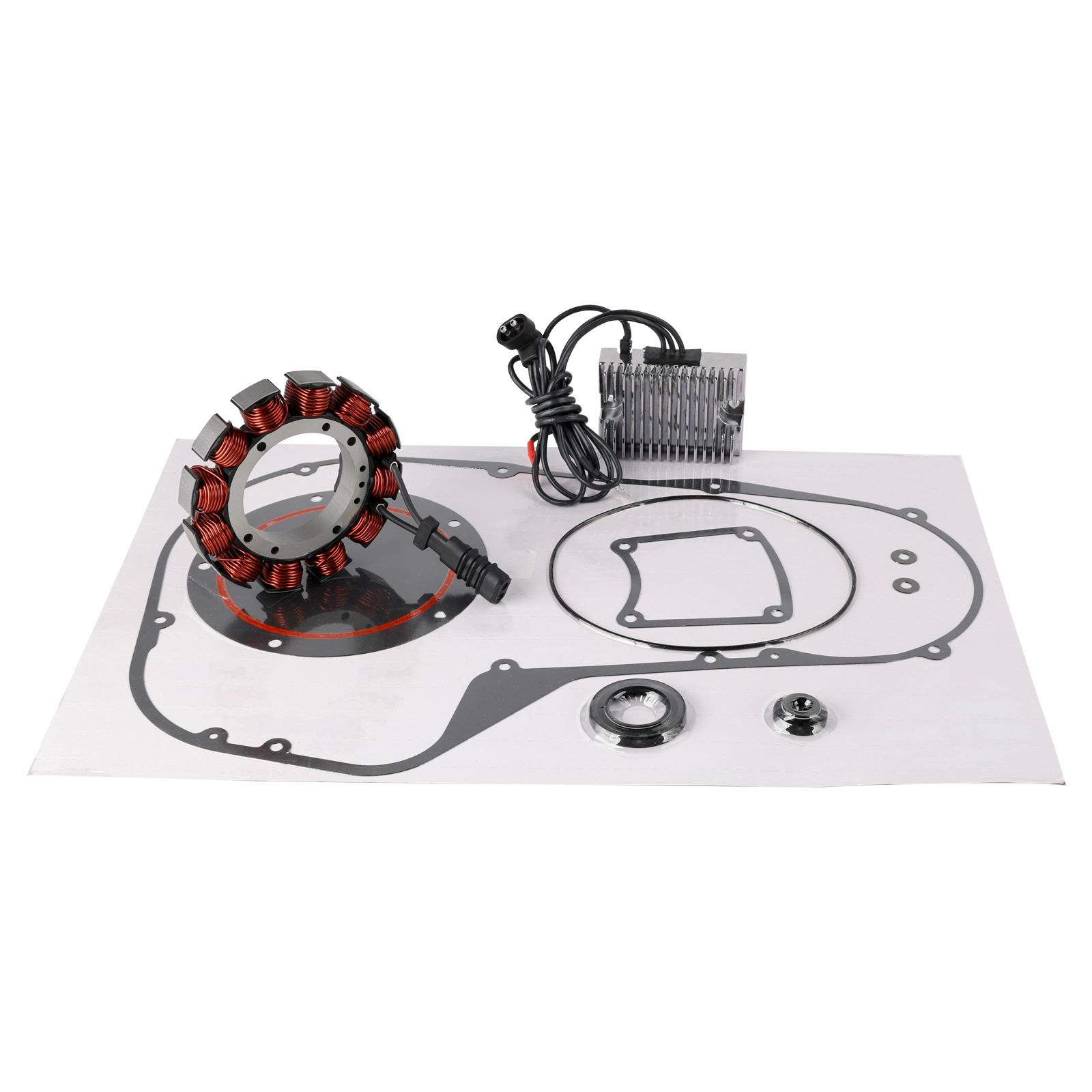 1999-2000 Custom Vehicle Ops Dyna Super Glide Generator Stator Regulator Rectifier Gasket Set Generic