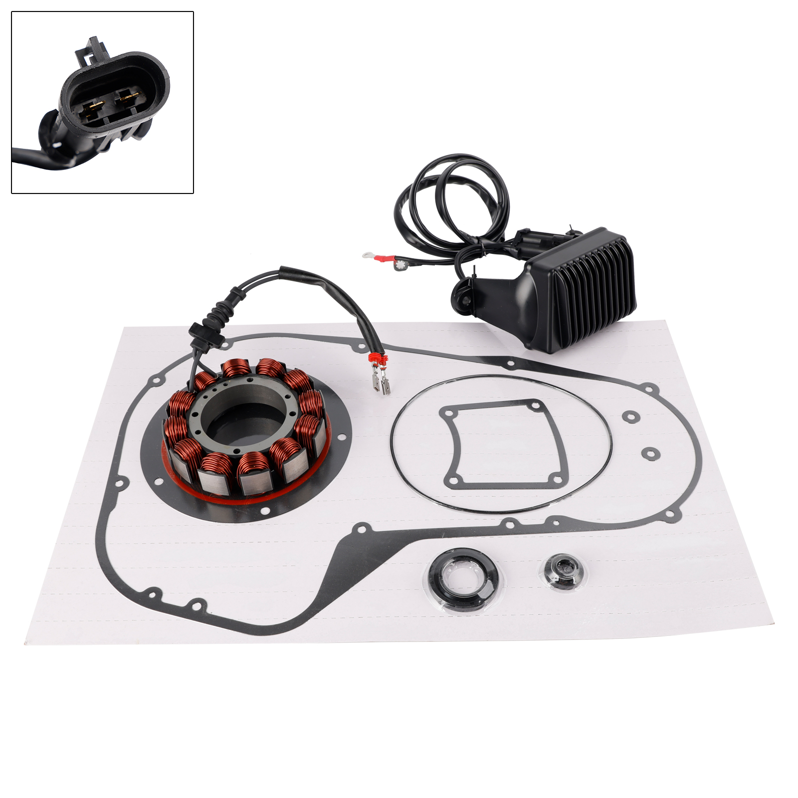 2002-2003 Electra Glide Classic Generator Stator Regulator Rectifier Gasket Generic