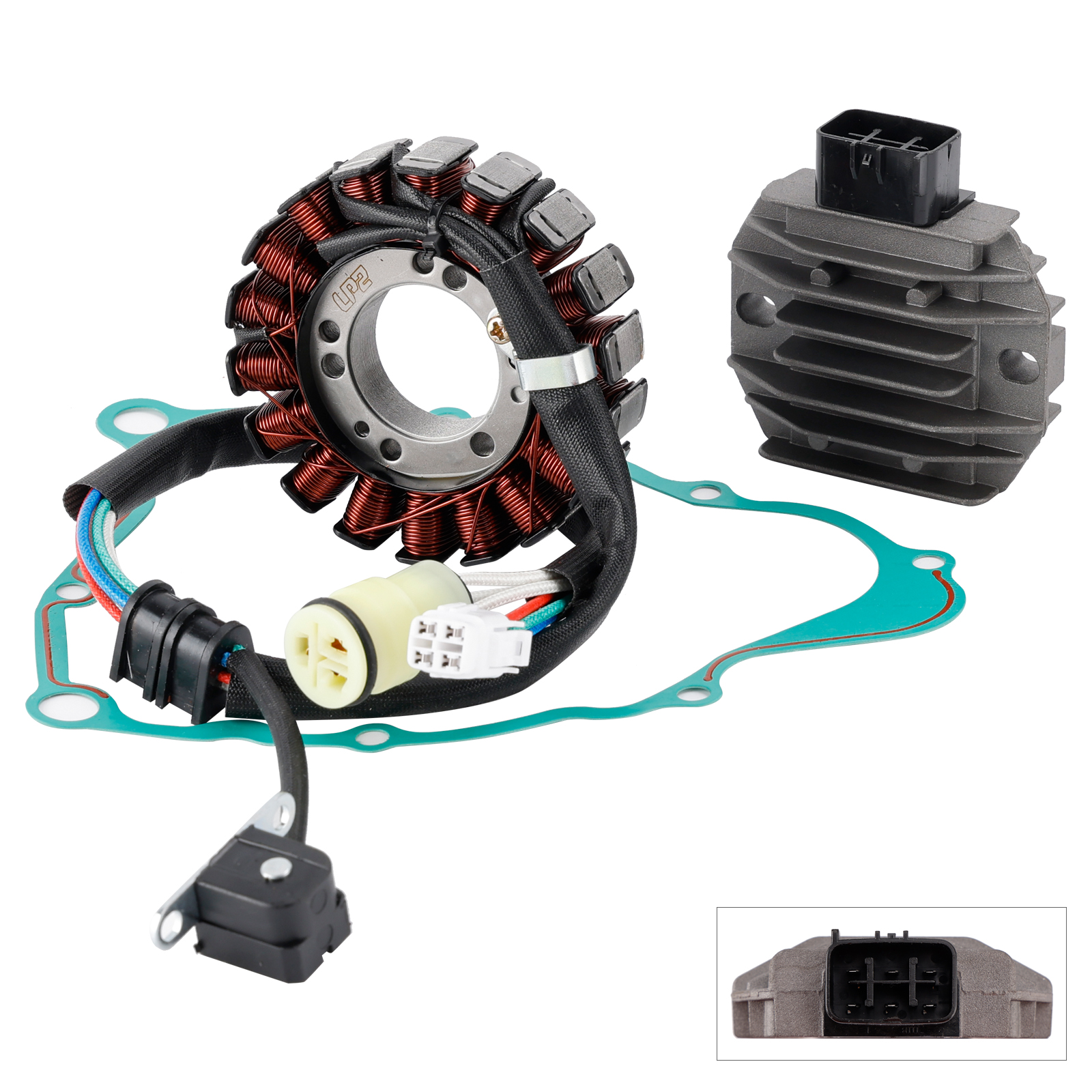 2001-2011 Yamaha YFM250X YFM250B Generator Stator Regulator Rectifier Gasket Set Generic