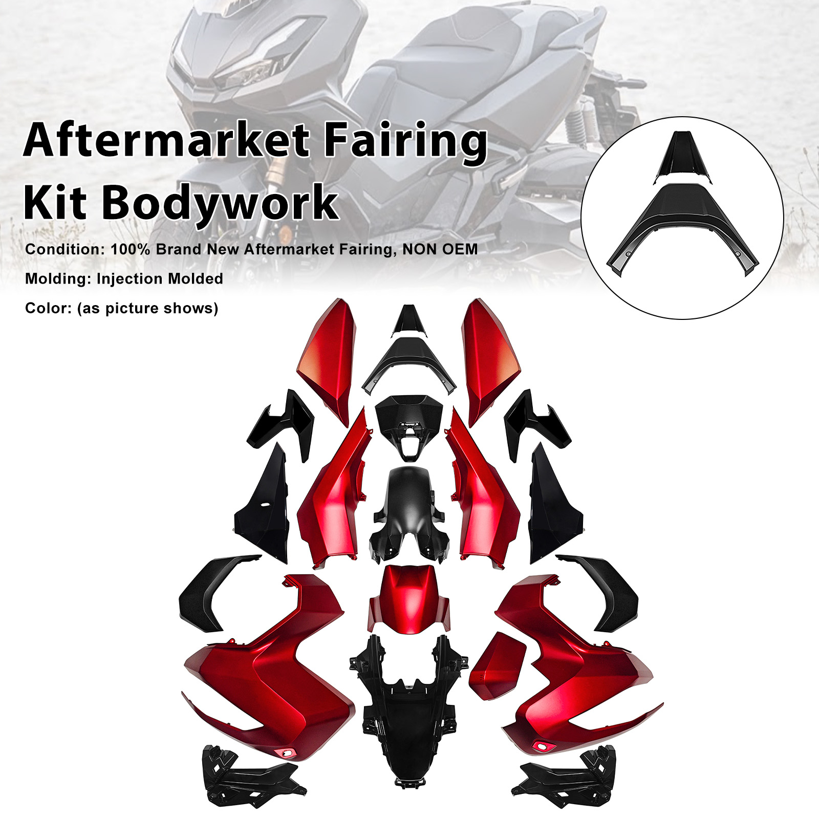 2022-2025 Honda ADV350 Aftermarket Fairing Kit Bodywork #095 Generic