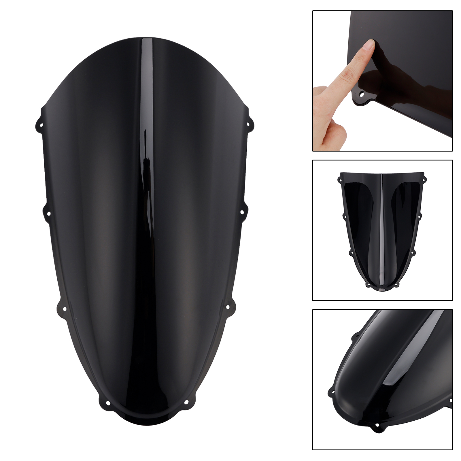 2025- DUCATI Panigale V4 V4S ABS Plastic Windshield Windscreen Black Generic