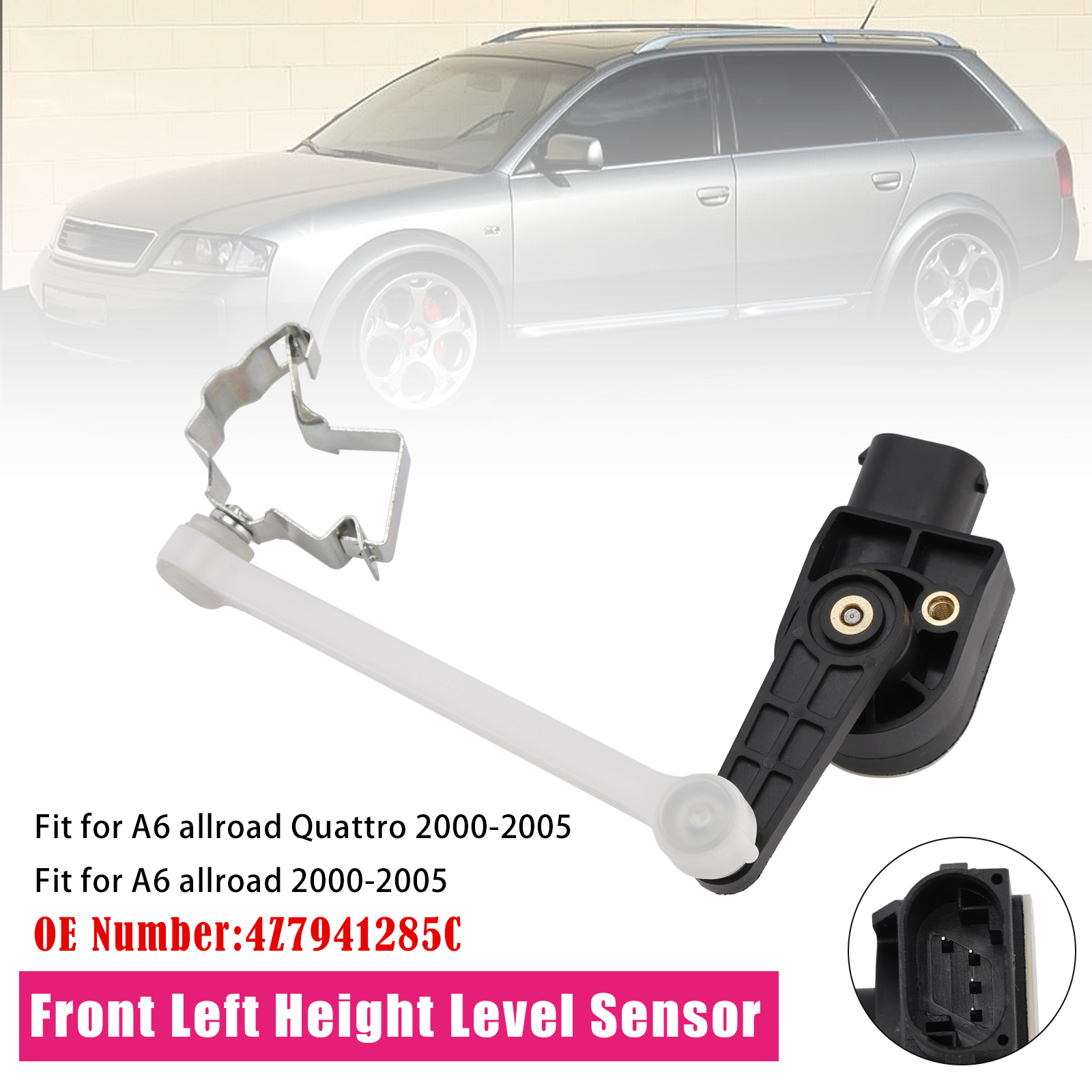 2000-2005 Audi A6 allroad Front Left Height Level Sensor 4Z7941285C Generic