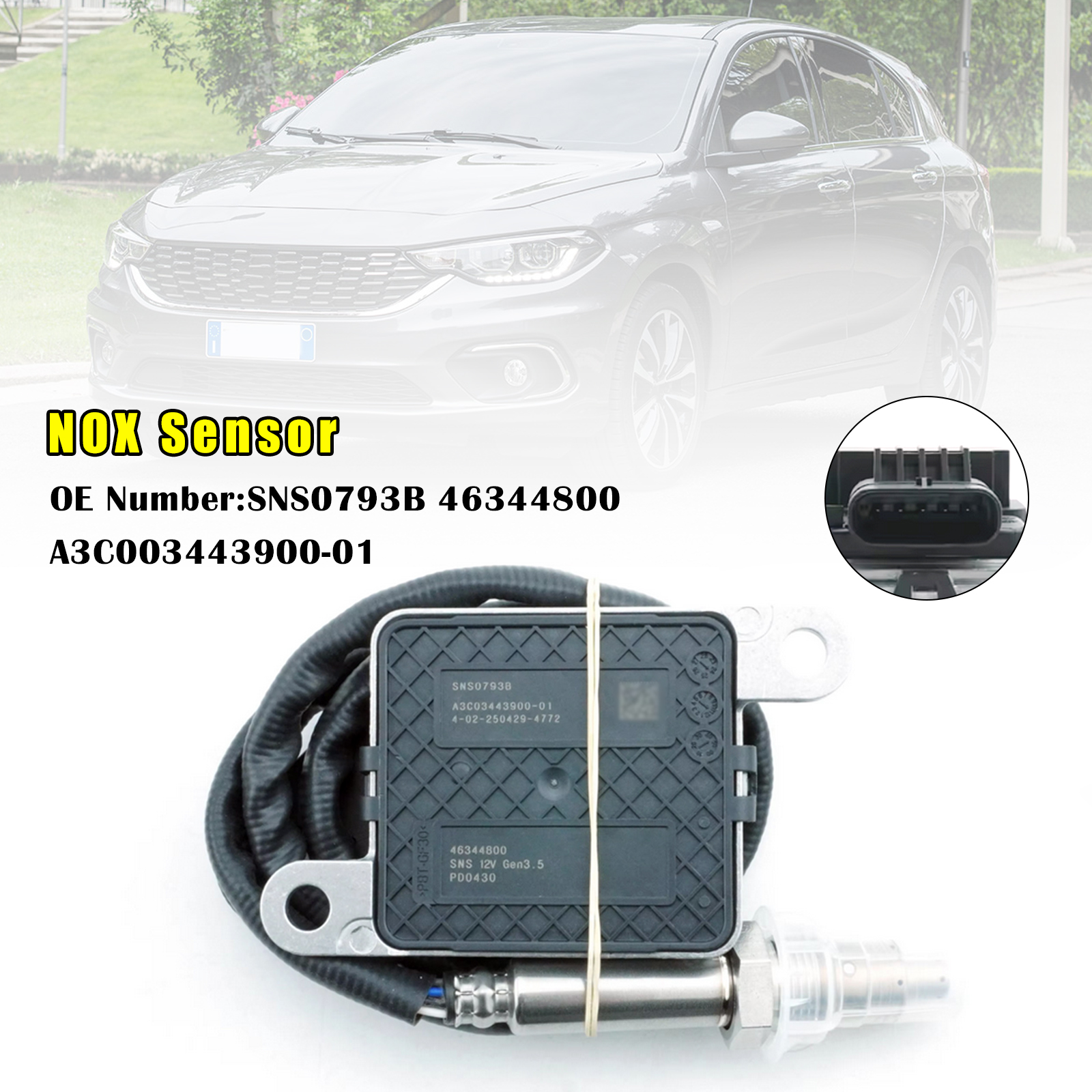2010-2023 Fiat Doblo Tipo 500L 1.6 D Fiorino 1.3 D Multijet NOX Sensor SNS0793B 46344800 Generic