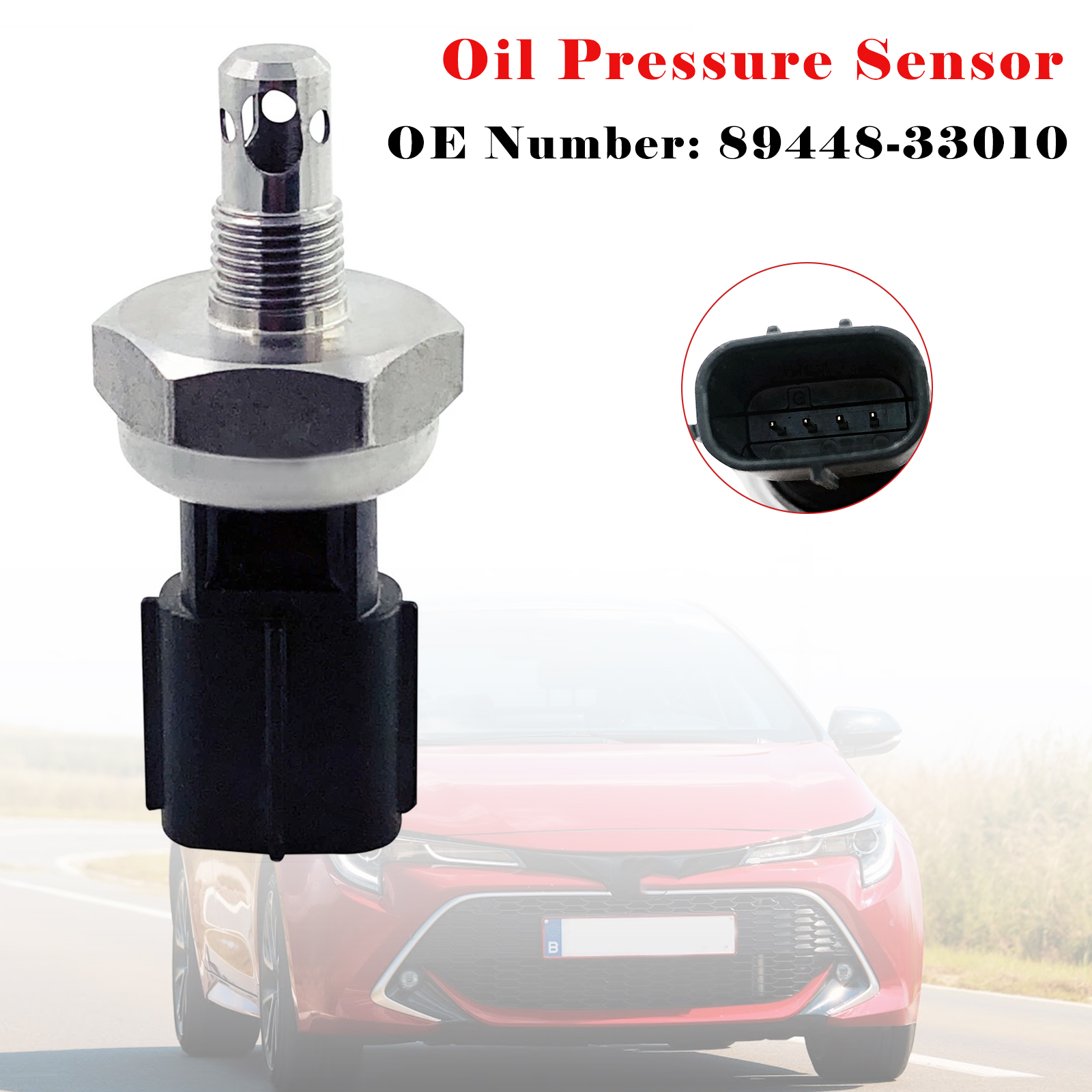 2019 Toyota RAV4 4-Cylinder 2.5L Oil Pressure Sensor 89448-33010 Generic