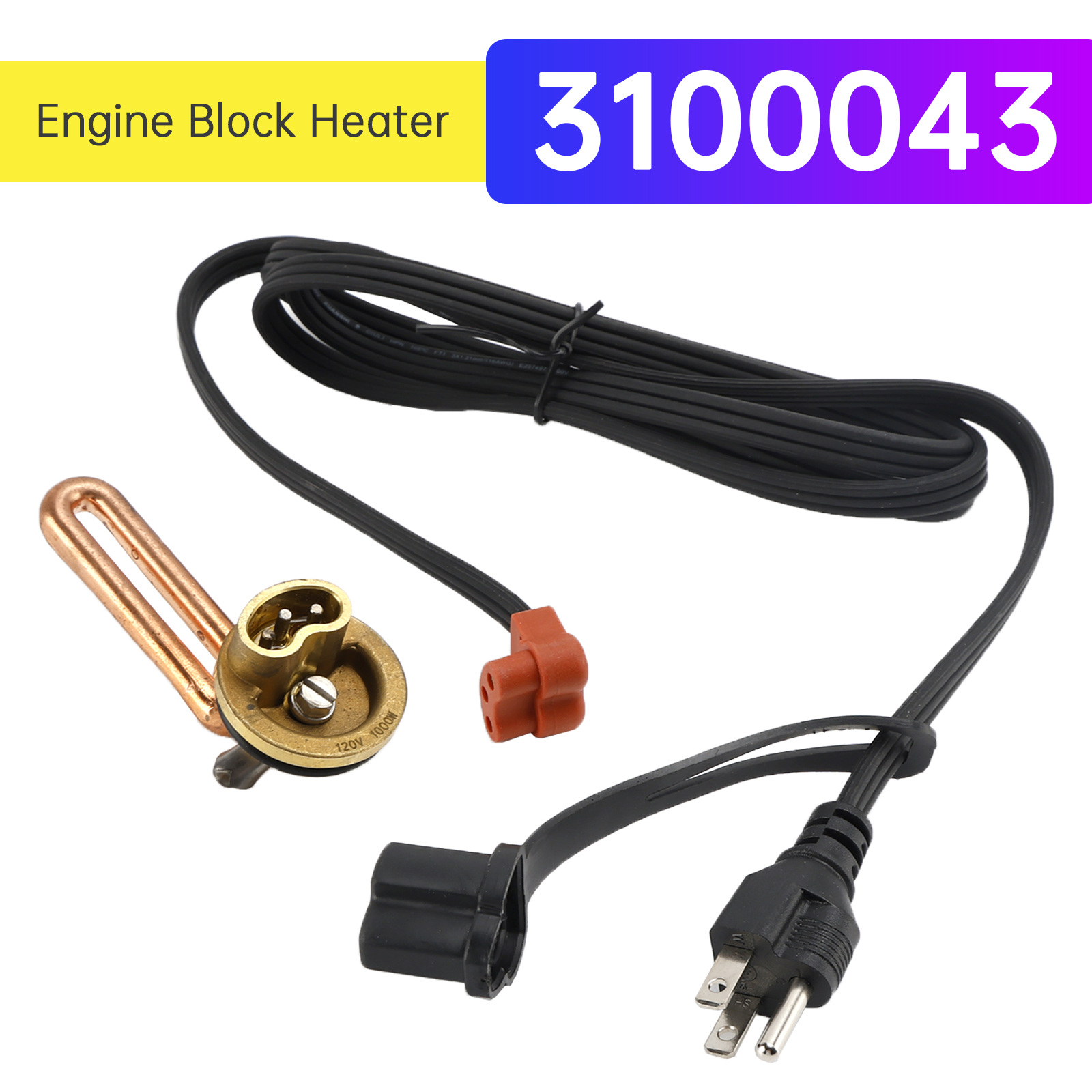 2001-2008 Chevrolet and GMC V8-6.6L Diesel Engine Block Heater 3100130 Generic