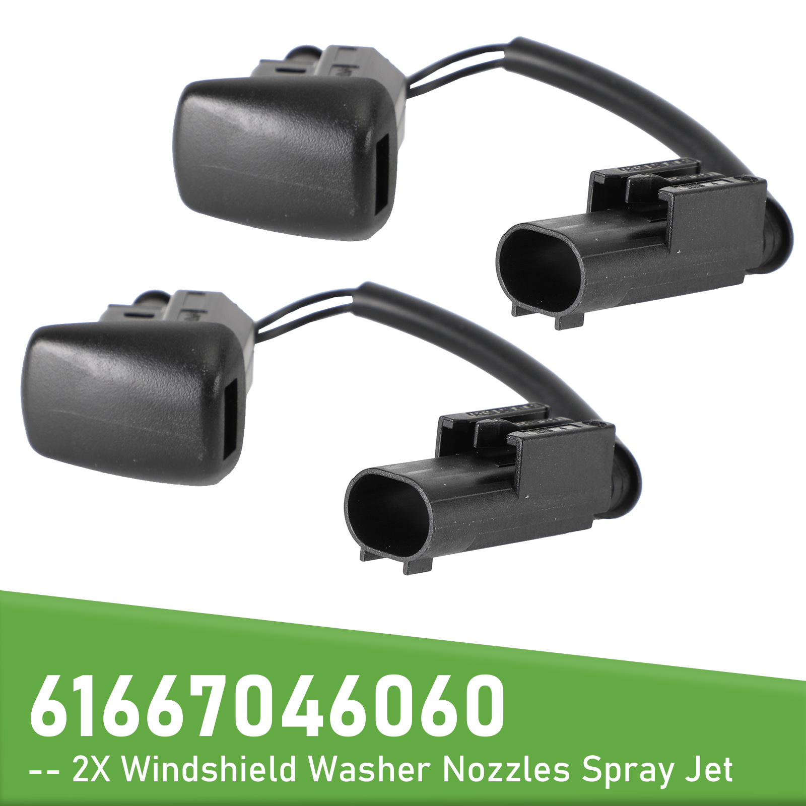 2001-2011 Mercedes-Benz W203 W208 2X Windshield Washer Nozzles Spray Jet 2118601147 Generic