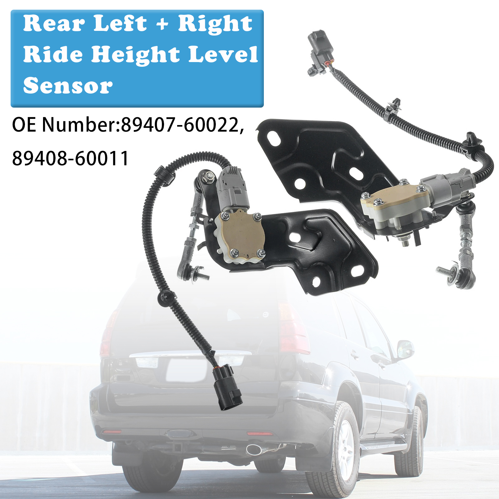 2003-2009 Toyota 4Runner Sport Utility V8 4.7L Petrol Ride Height Level Sensor Rear Left+Right Generic
