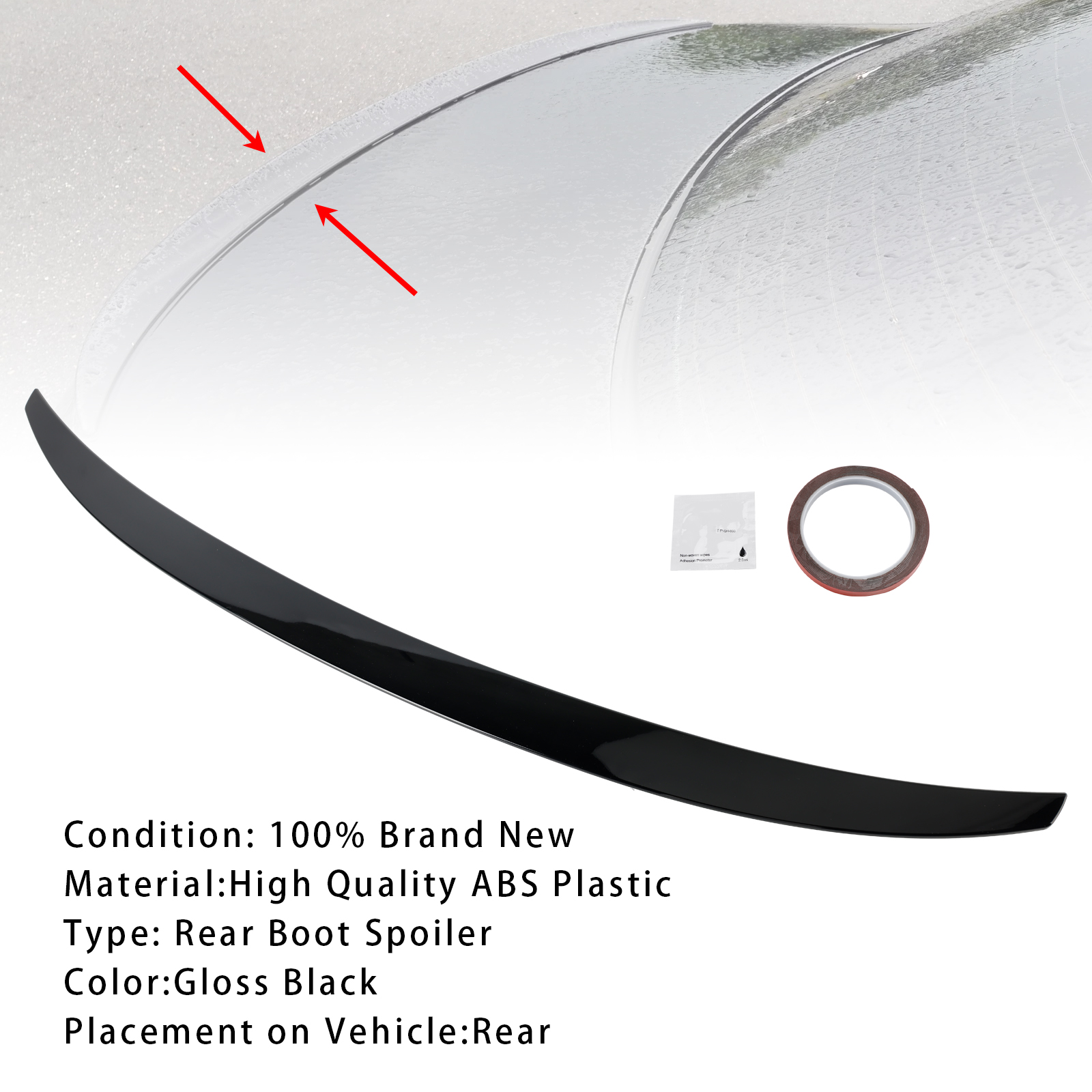 2015-2022 BMW 7 SERIES G11 G12 Rear Boot Spoiler Gloss Black Generic