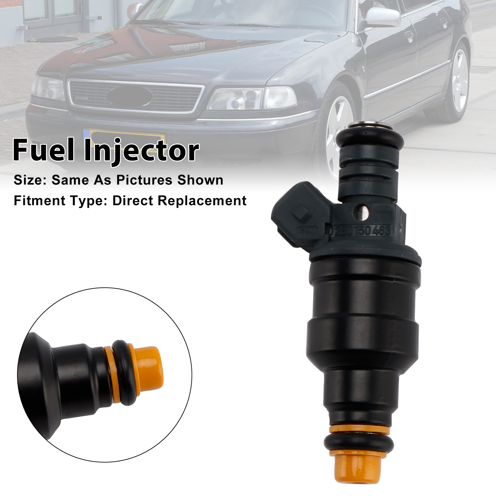 1988-1998 Audi A8 V8 S6 S4 Quattro 3.6L 3.7L 4.2L 1Pcs Fuel Injector 0280150463 Generic