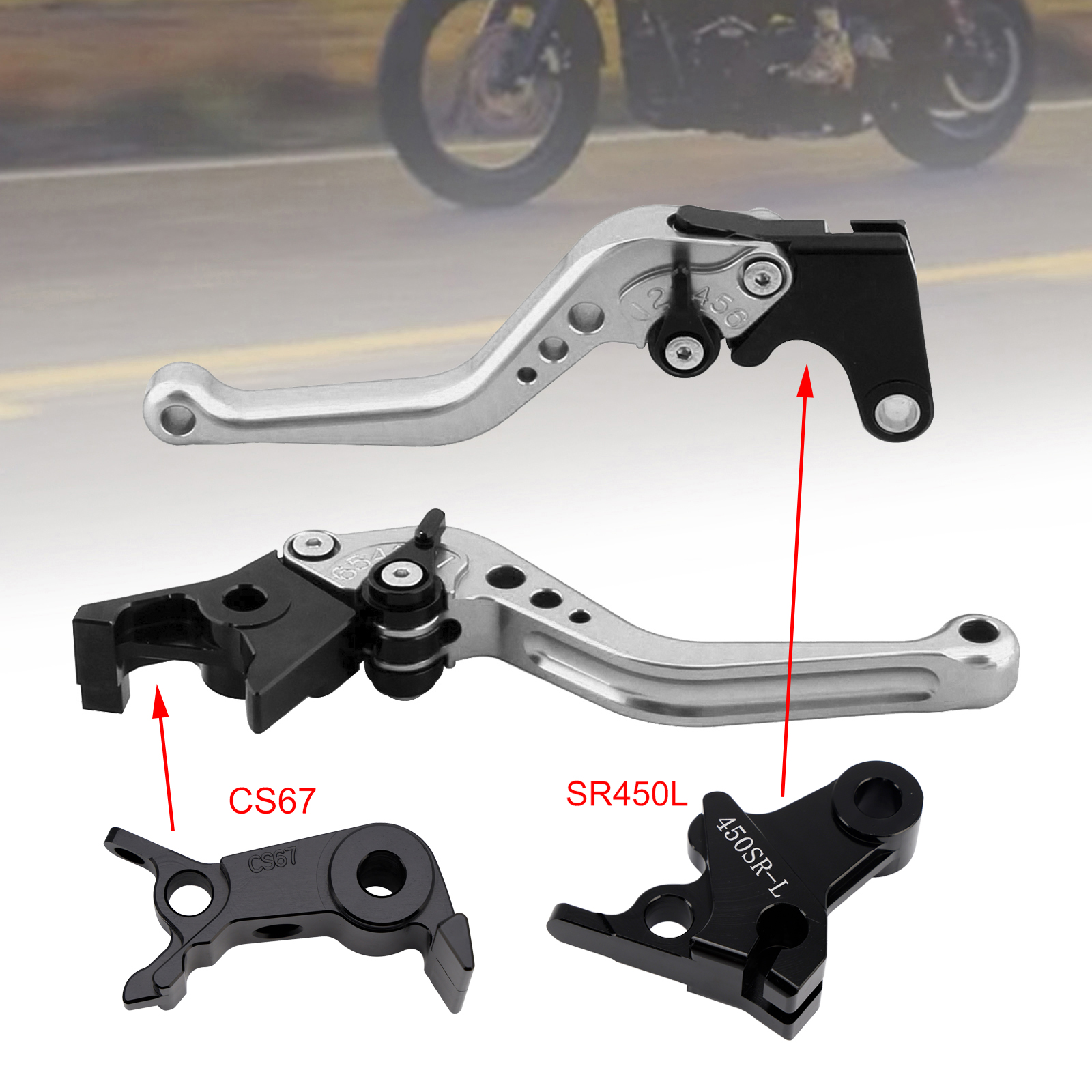 2024-2026 VOGE DS900X 900DSX Short Clutch Brake Lever Silver Generic