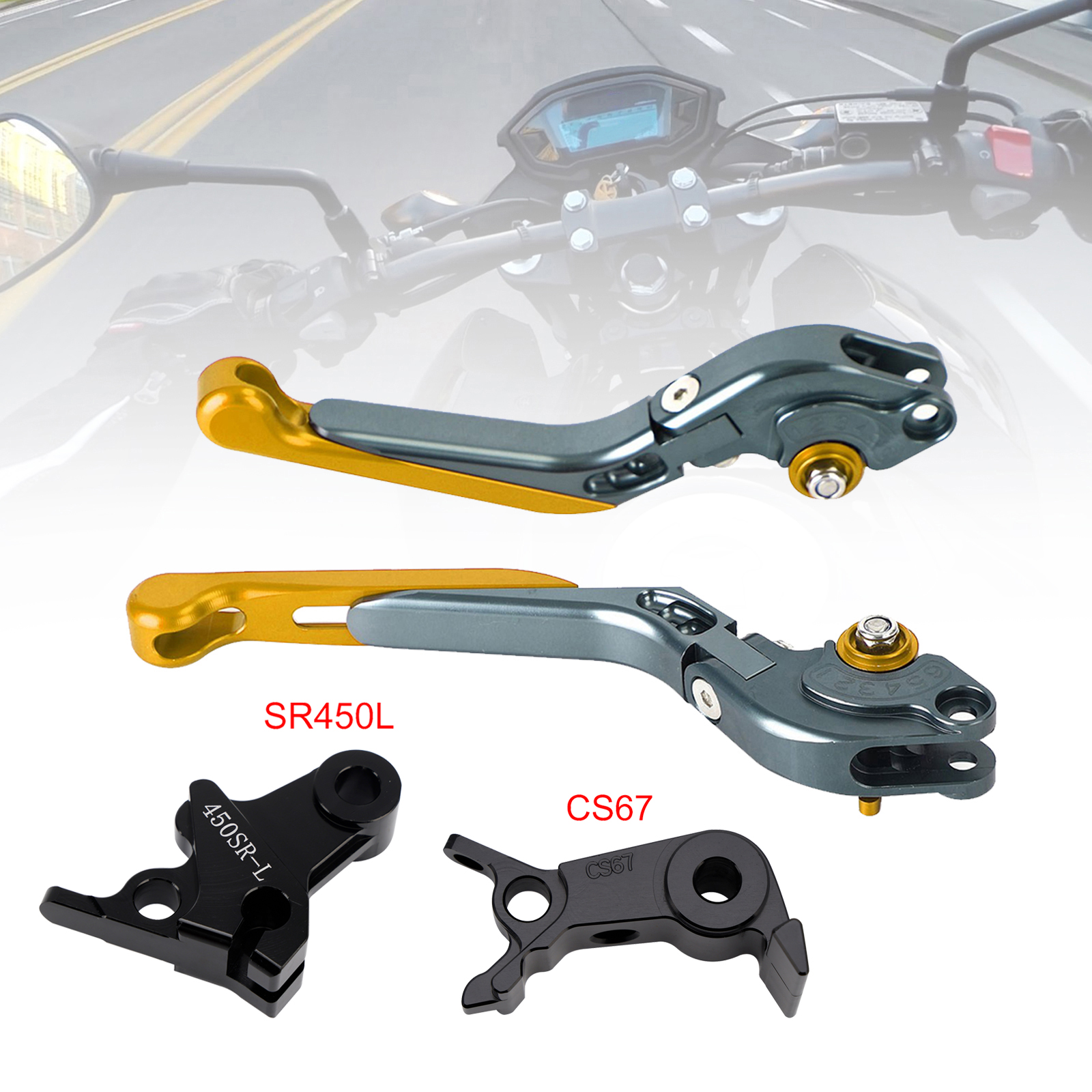 2024-2026 VOGE DS900X 900DSX Adjustable Folding Extendable Brake & Clutch Levers Gold Generic