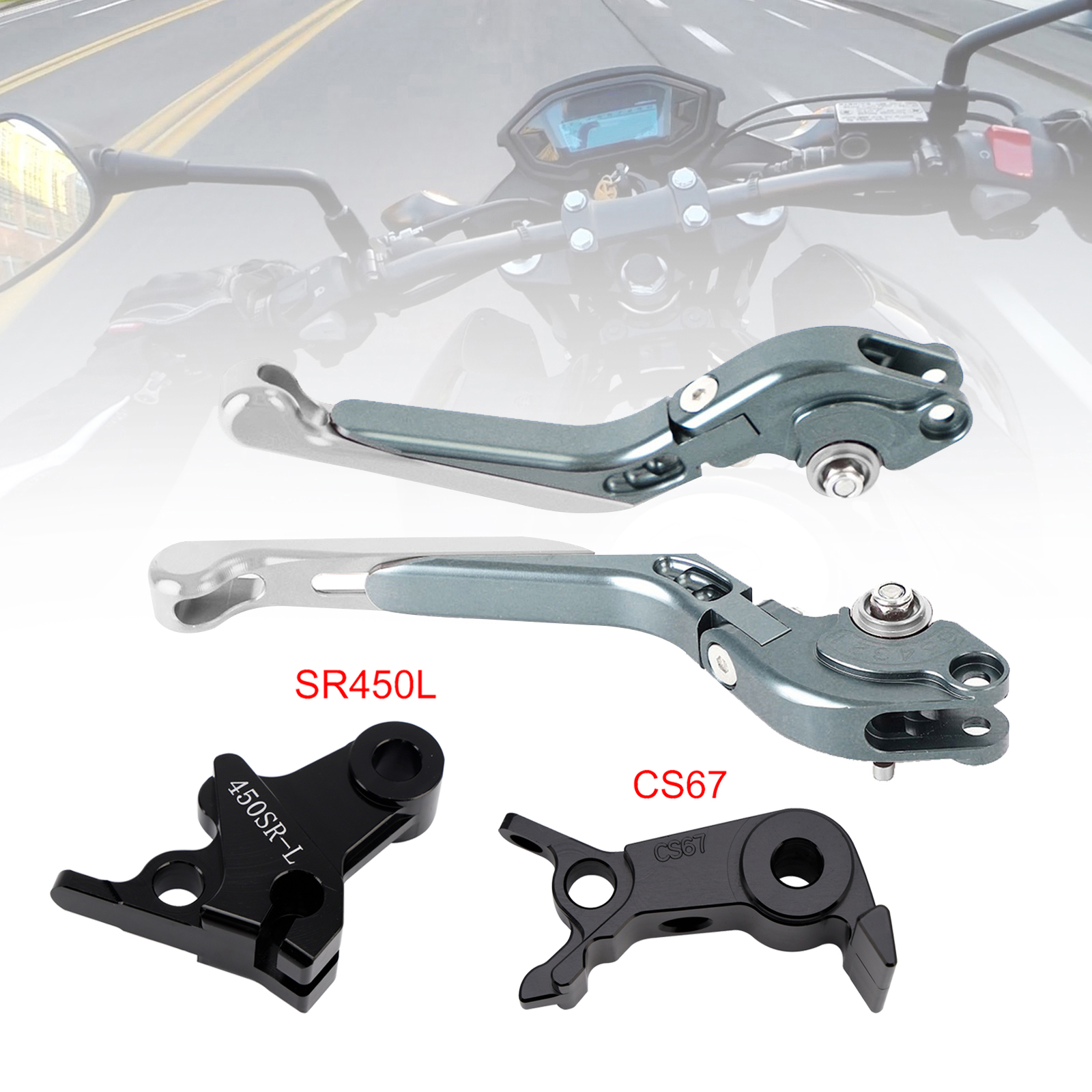 2024-2026 VOGE DS900X 900DSX Adjustable Folding Extendable Brake & Clutch Levers Silver Generic