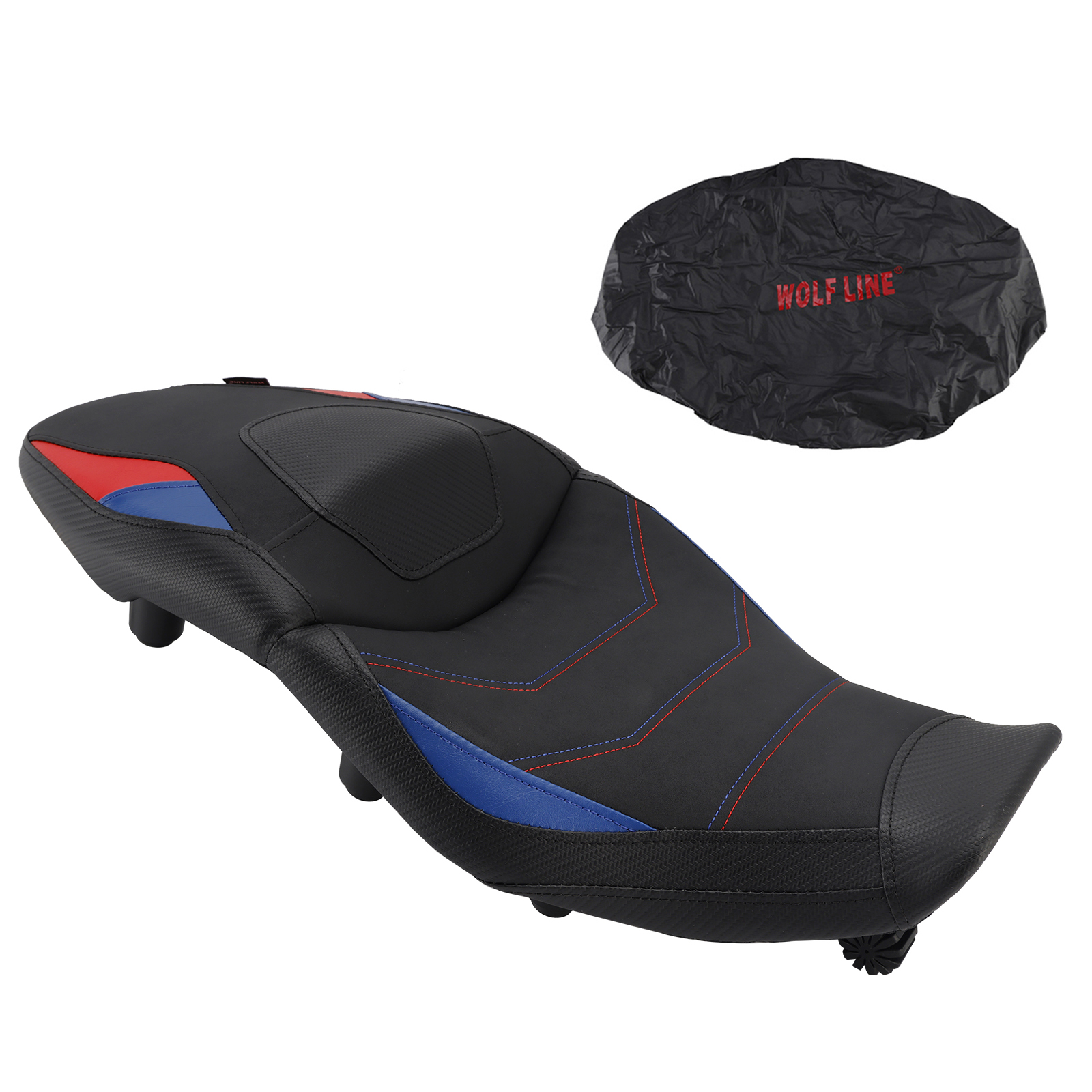 2024-2025 BMW M1000XR Rider Passenger Seat Front Rear Cushion -20mm Blue Generic