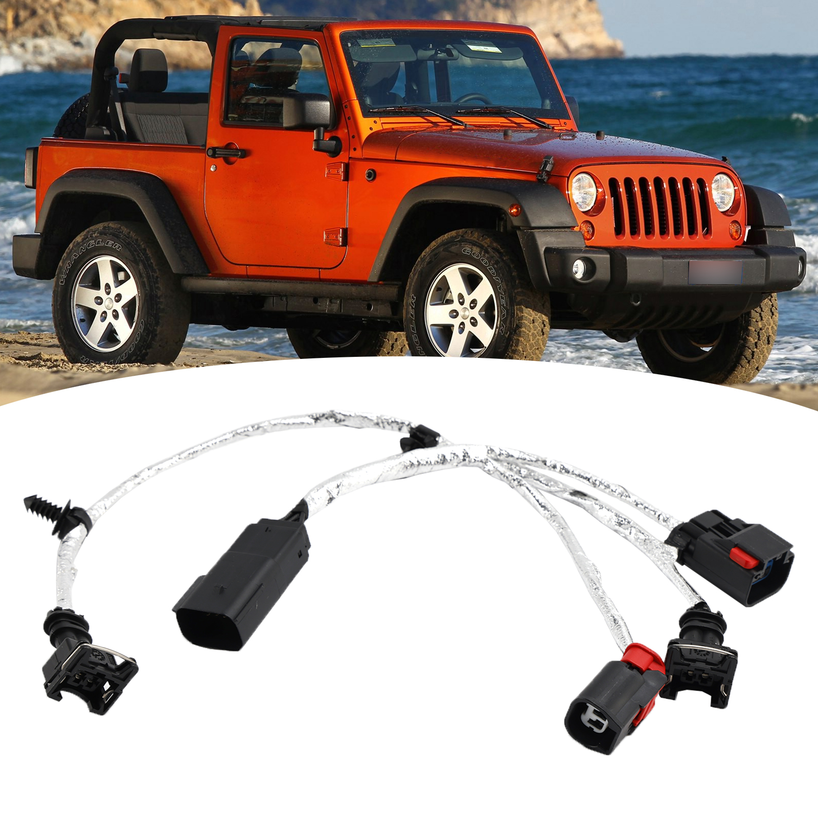 2012-2016 Jeep Wrangler Knock Oil Pressure &Temperature Sensor Wiring 68085202AD Generic