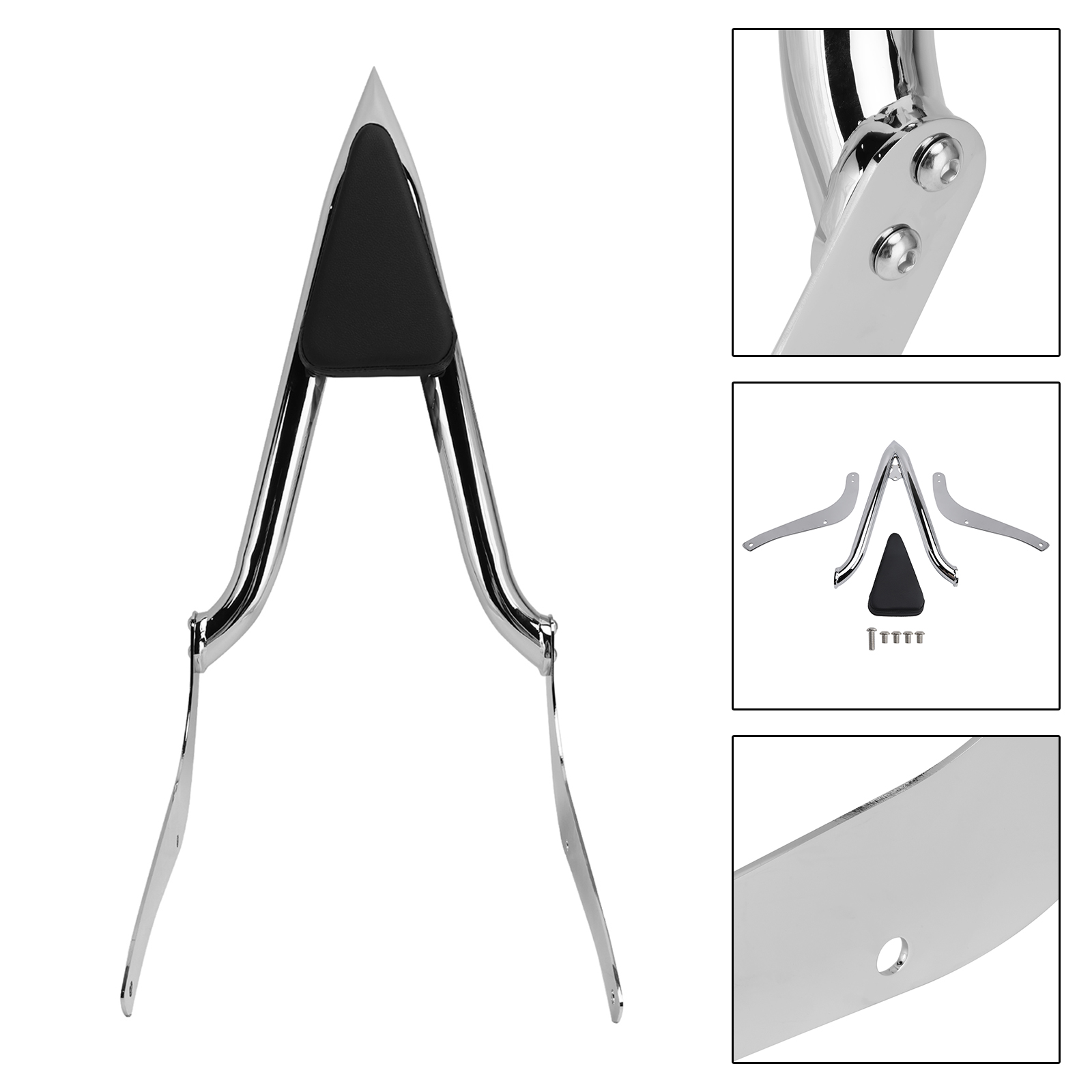 2001-2017 Intruder Volusia VL400 VL800 Passenger Sissy Bar Backrest Chrome Generic