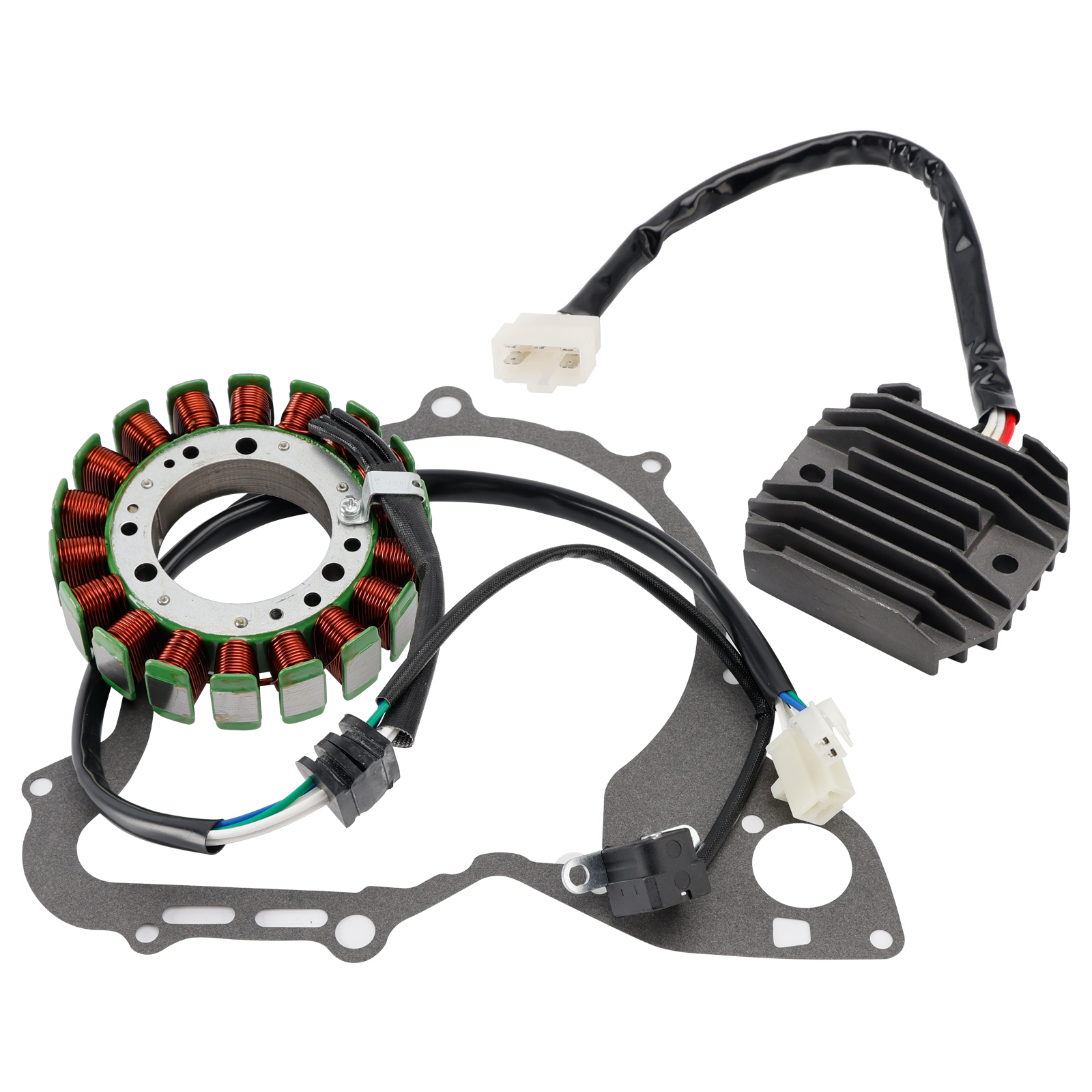 2004-2011 Yamaha XVS650 V-Star Generator Stator Regulator And Gasket Kit Generic