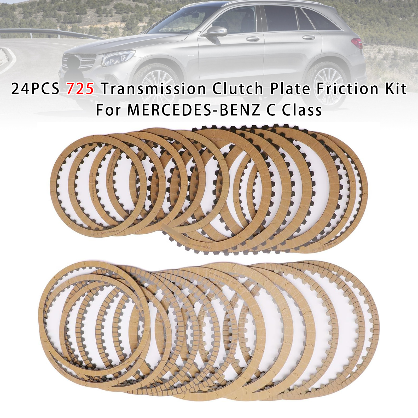 2015-2020 Mercedes Benz SLC R172 24PCS 725 Transmission Clutch Plate Friction Kit Generic