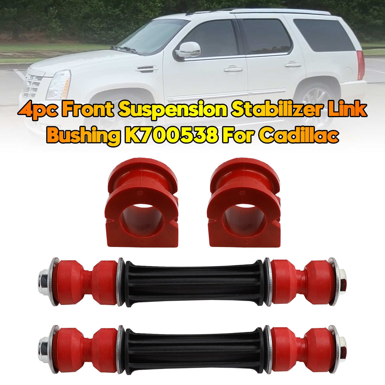 2007-2018 GMC Sierra 1500 Yukon/ XL 4pc Front Suspension Stabilizer Link Bushing K700538 Generic