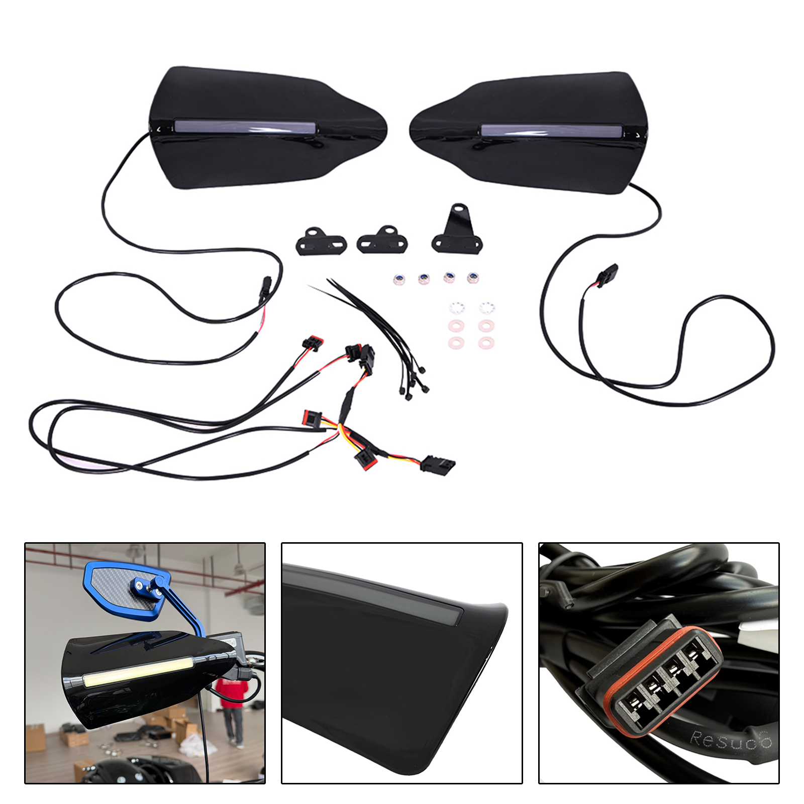 2014-2023 Touring Electra Glide Motorcycle Protector Hand Guards Generic