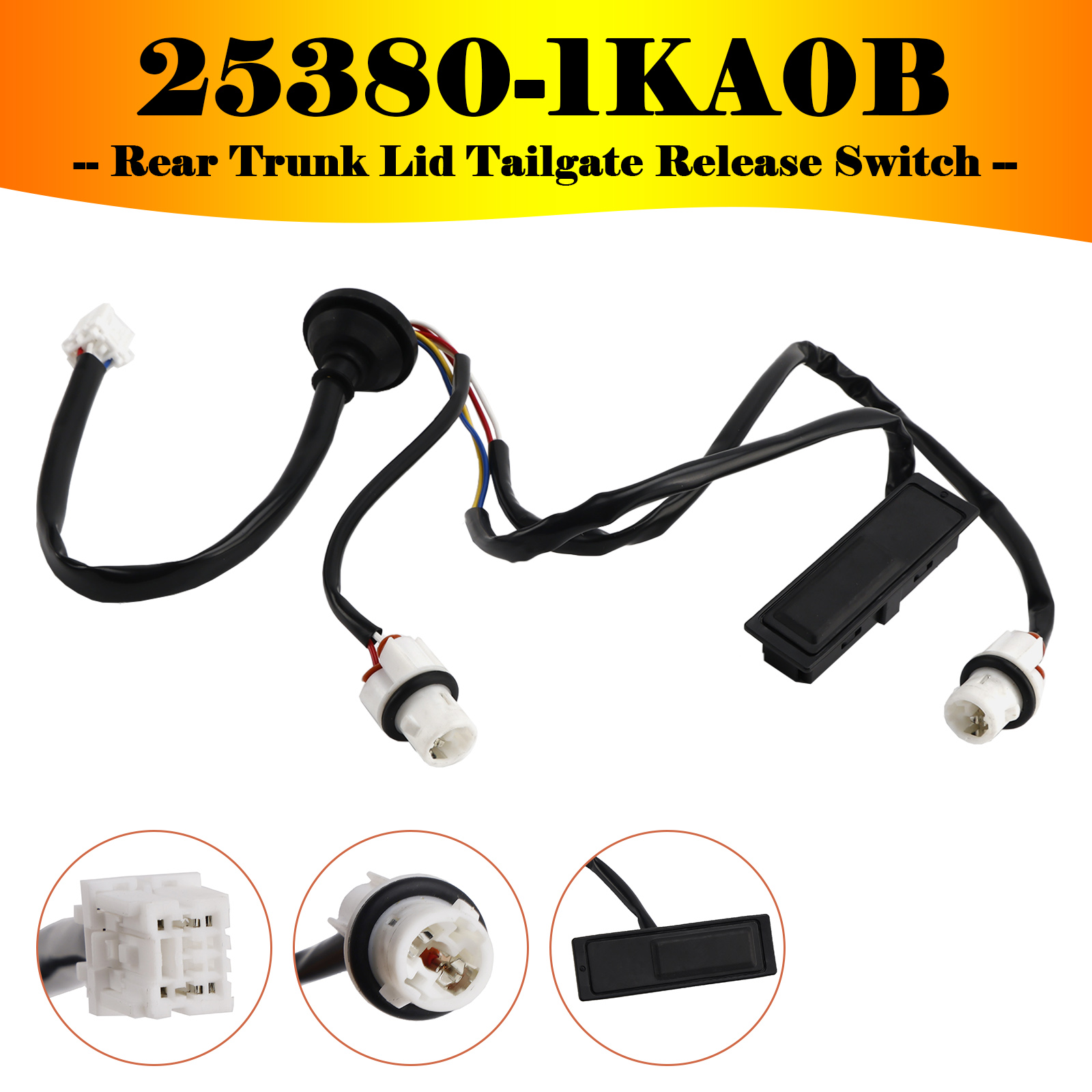 2011-2015 Nissan Juke Rear Trunk Lid Tailgate Release Switch 25380-1KA0B Generic