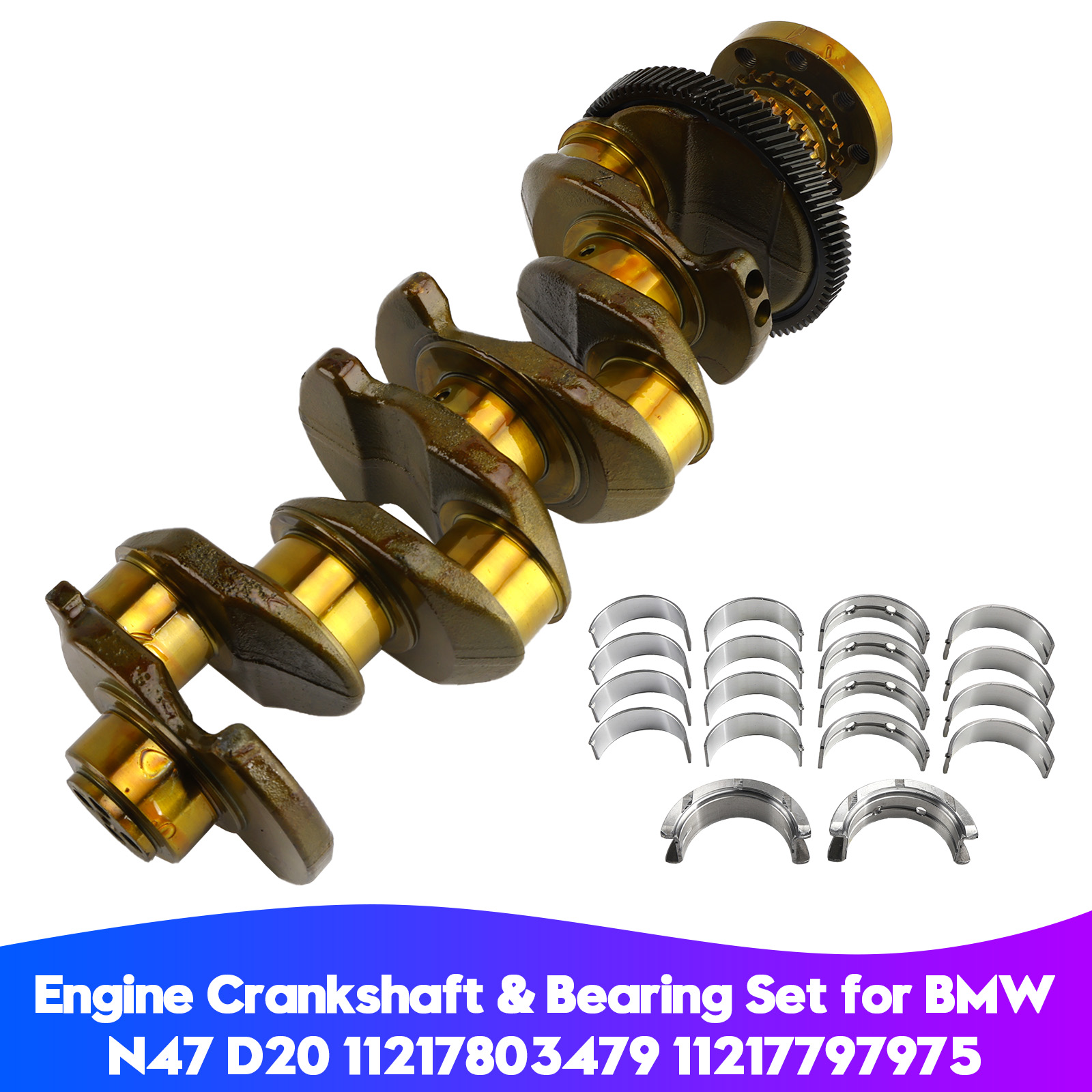 2013-2021 BMW 2 Active Tourer Engine Crankshaft & Bearing Set 11217803479 11217797975 Generic