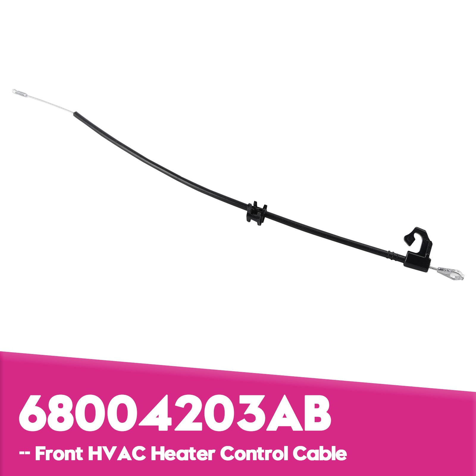 2007-2010 Jeep Wrangler Front HVAC Heater Control Cable 68004203AB Generic