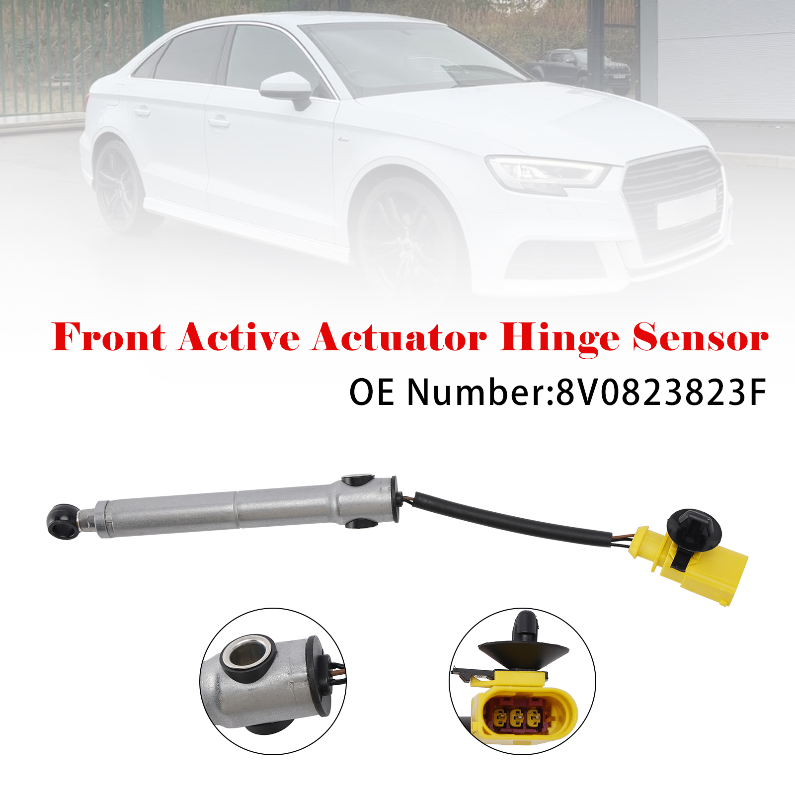 2013-2016 Audi A3 Front Active Actuator Hinge Sensor 8V0823823F Generic