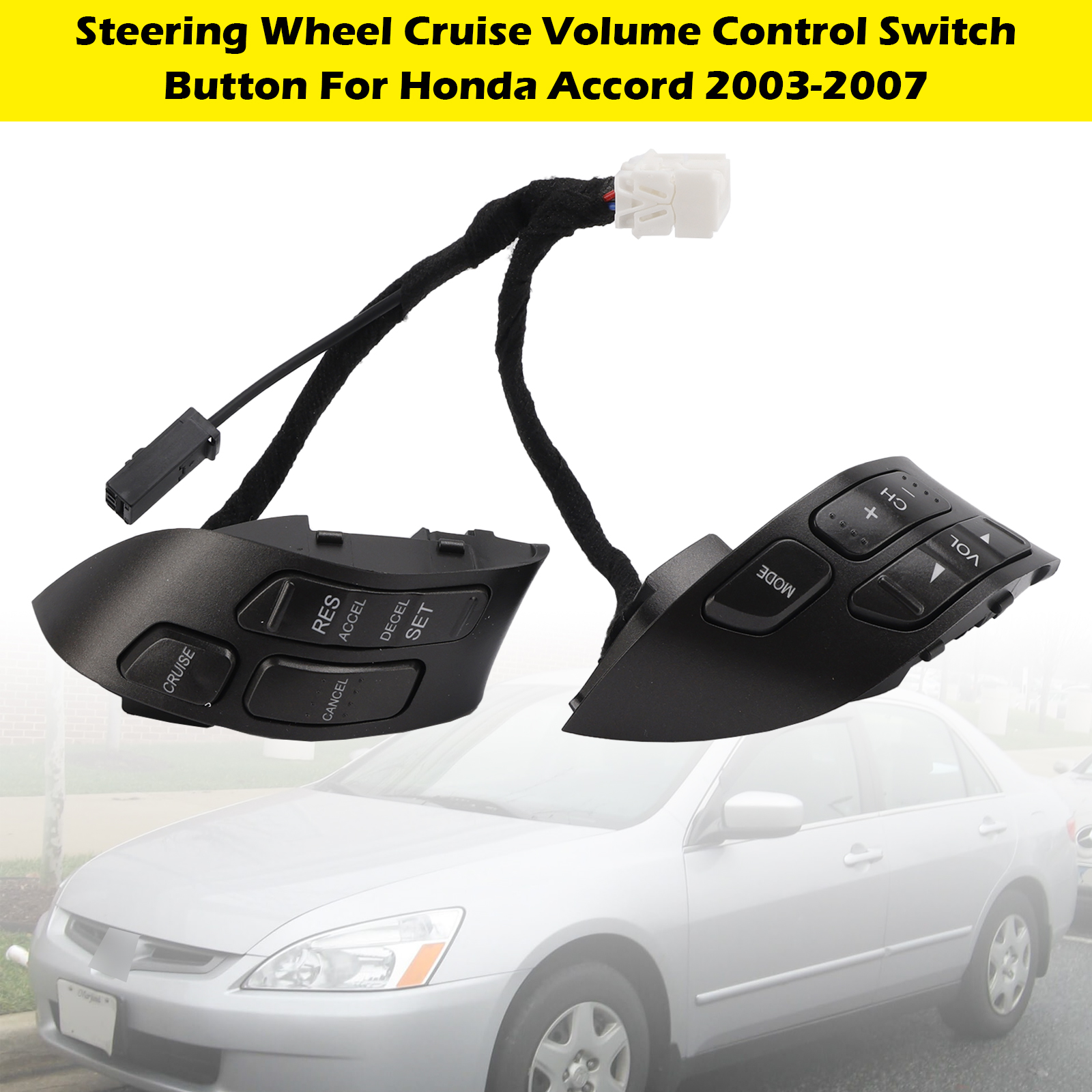 2003-2007 Honda Accord Steering Wheel Cruise Volume Control Switch Button 35880-SDB-A21 Generic