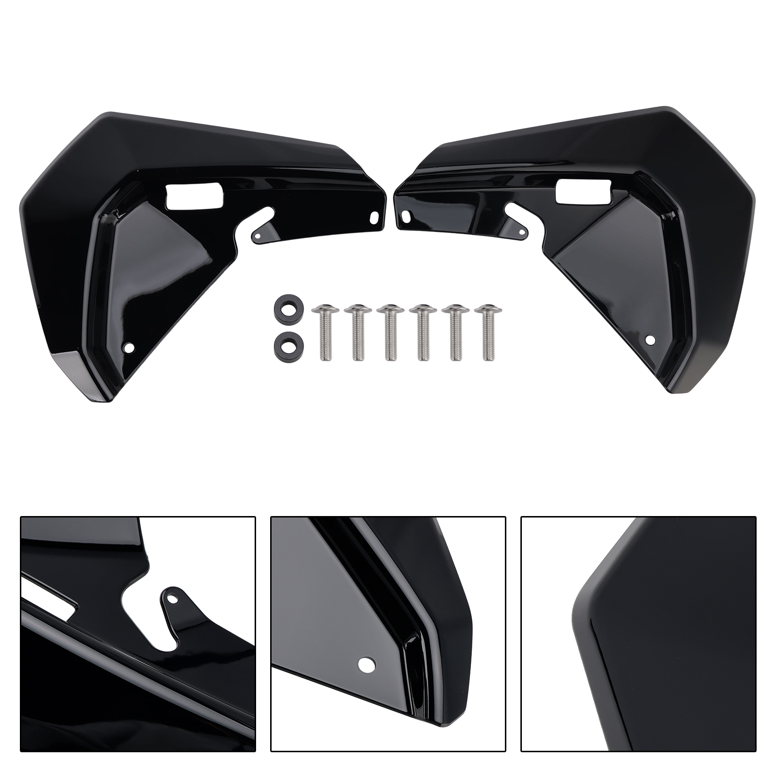 2024-2025 BMW R1300GS Windshield Plate Side Panels Black Generic