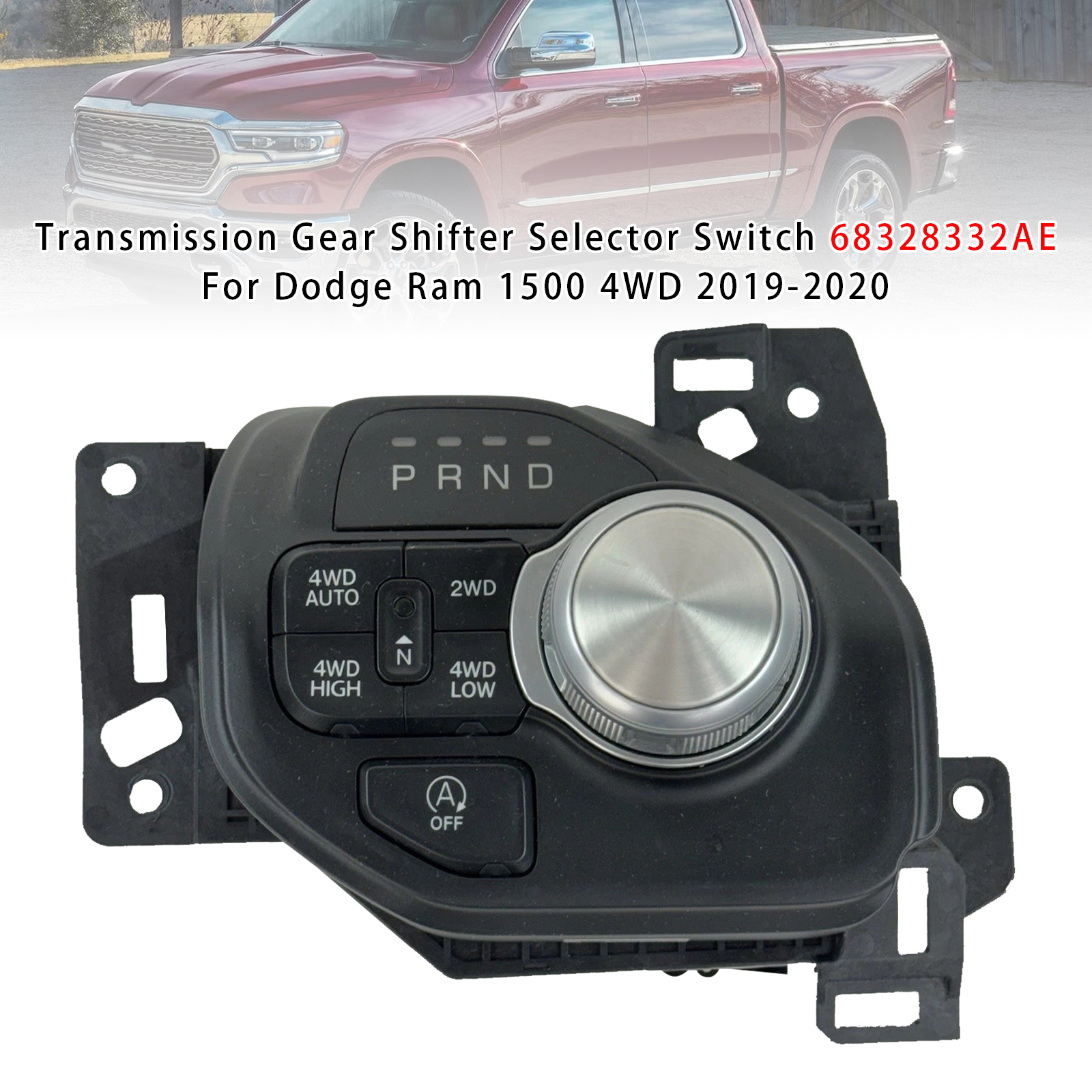 2019-2020 Dodge Ram 1500 4WD Transmission Gear Shifter Selector Switch 68328332AE Generic