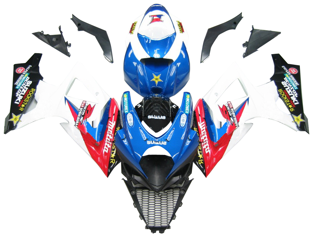 2007-2008 Suzuki GSXR 1000 Blue Red White Makita Racing Amotopart Fairings Customs Fairing